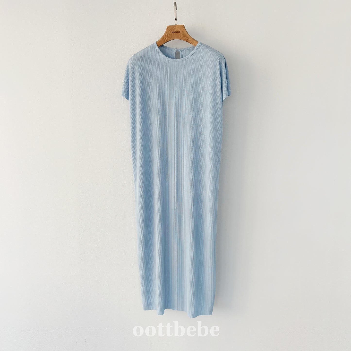 (Pre-order) OOTTBEBE - Mom's Bali Pleats Dress 발리플리츠원피스 (성인) (4 Colors)
