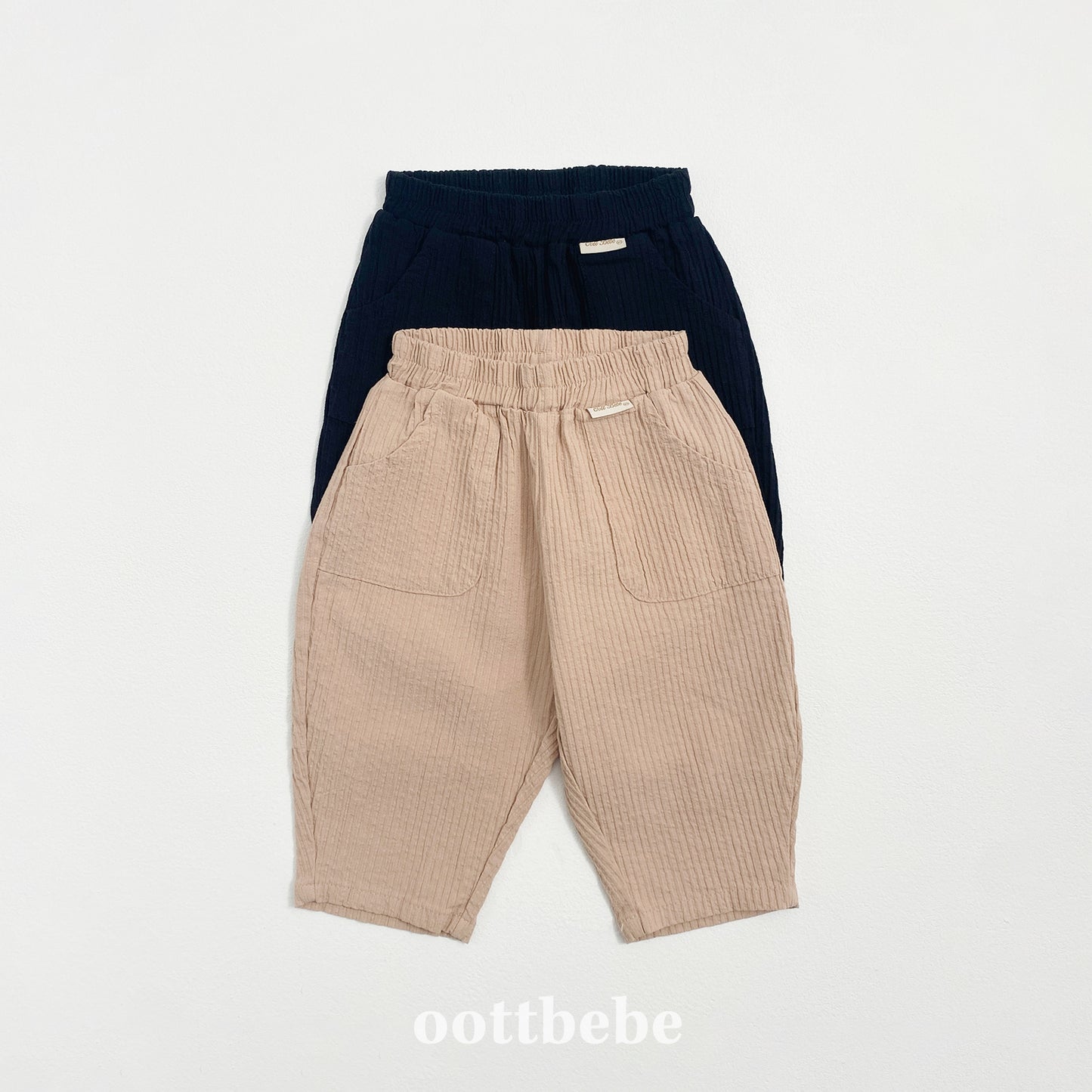 (Pre-order) OOTTBEBE - Playful Pocket Pants 위트포켓팬츠 (2 Colors)