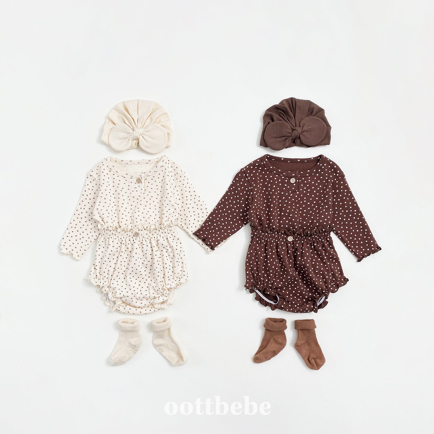 (Pre-order) OOTTBEBE - Star Candy Bloomer Set 별사탕블루머Set (2 Colors)