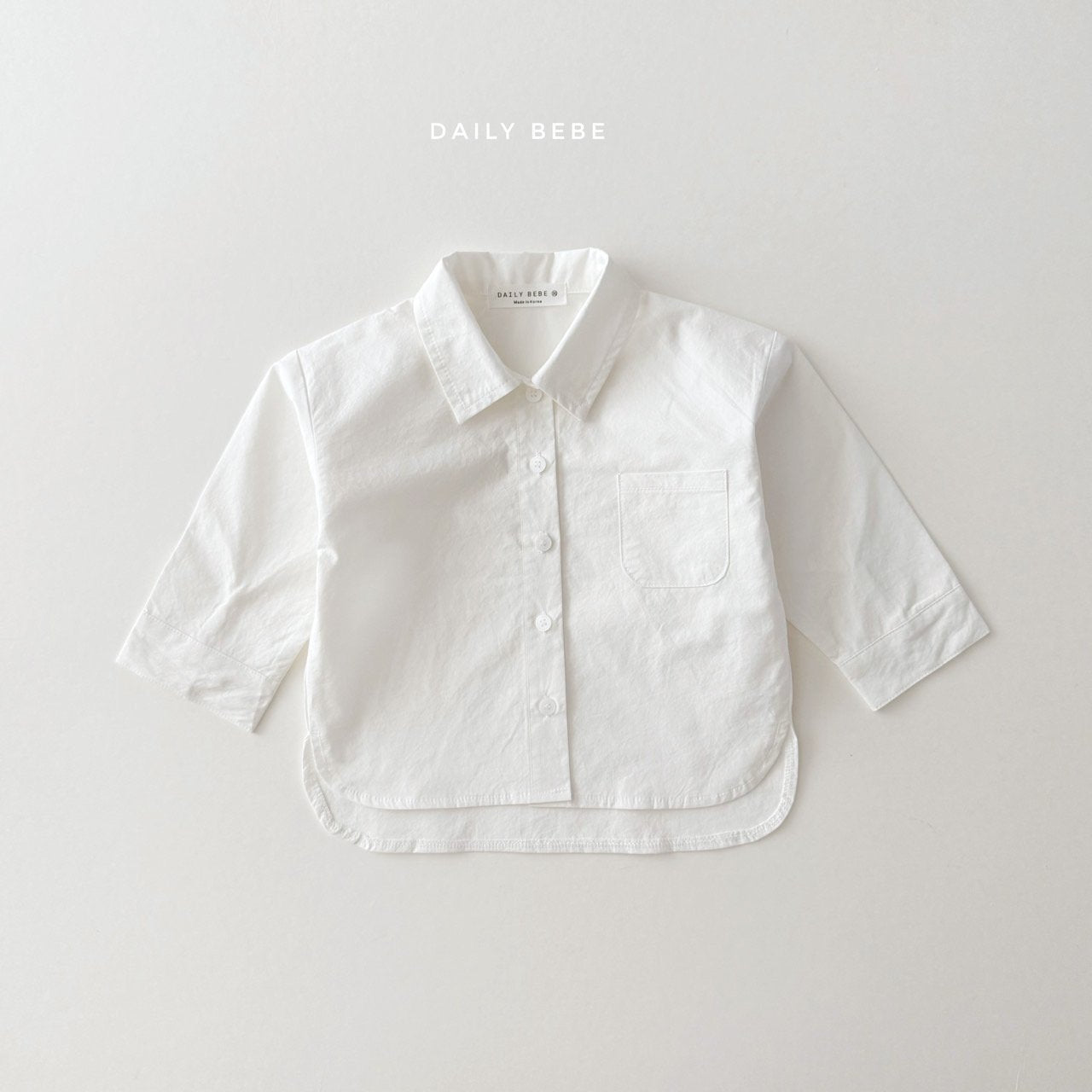 (Pre-order) Daily Bebe - Kids’ Basic School Shirts 베이직스쿨셔츠