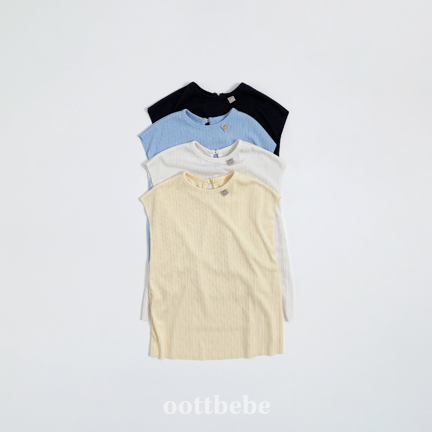 (Pre-order) OOTTBEBE - Bali Pleats Dress 발리플리츠원피스 (4 Colors)