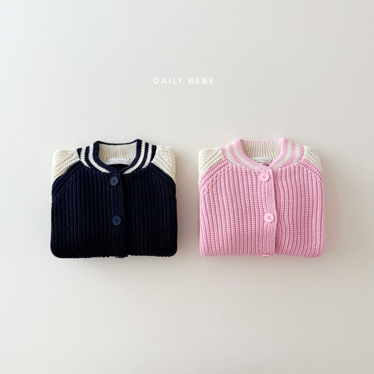 (Pre-order) Daily Bebe - Kids' Varsity Cardigan 바시티 가디건 (2 Colors)