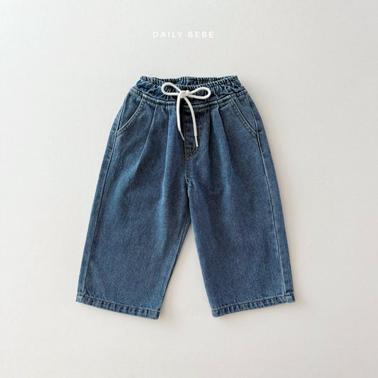 (In-stock) Daily Bebe - Kids' Banding Denim Pants 밴딩데님팬츠