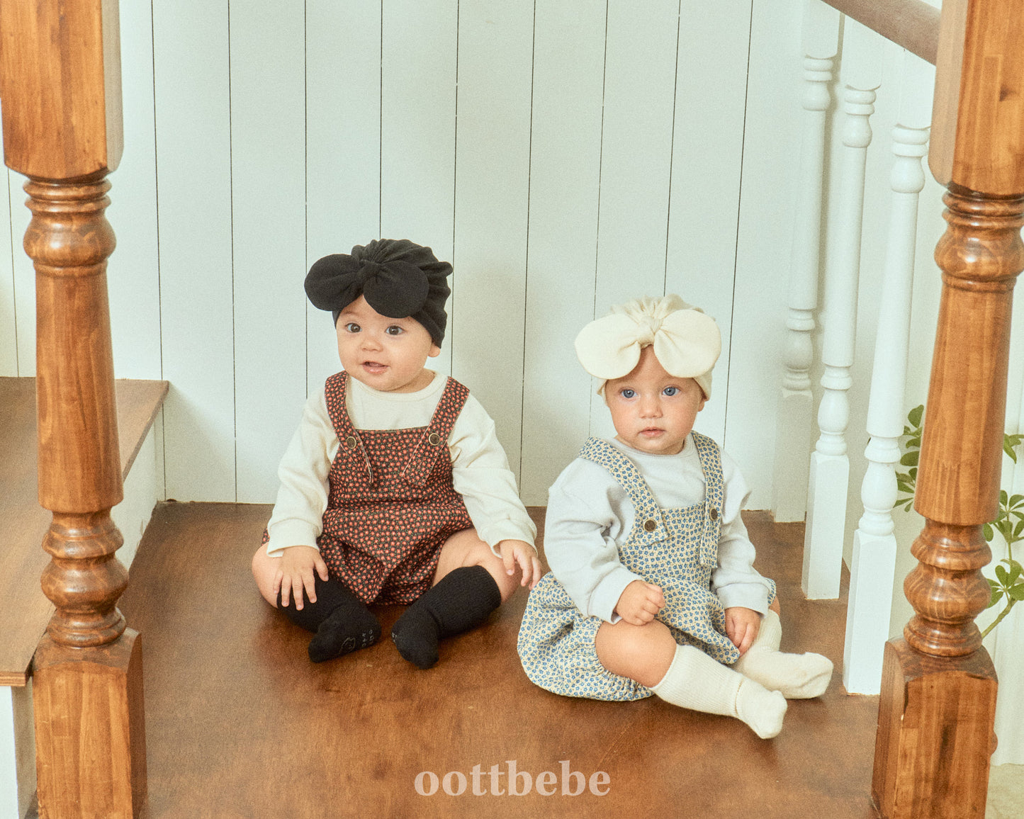 (Pre-order) OOTTBEBE - Bloom Suspender Suit 블룸멜빵슈트 (2 Colors)