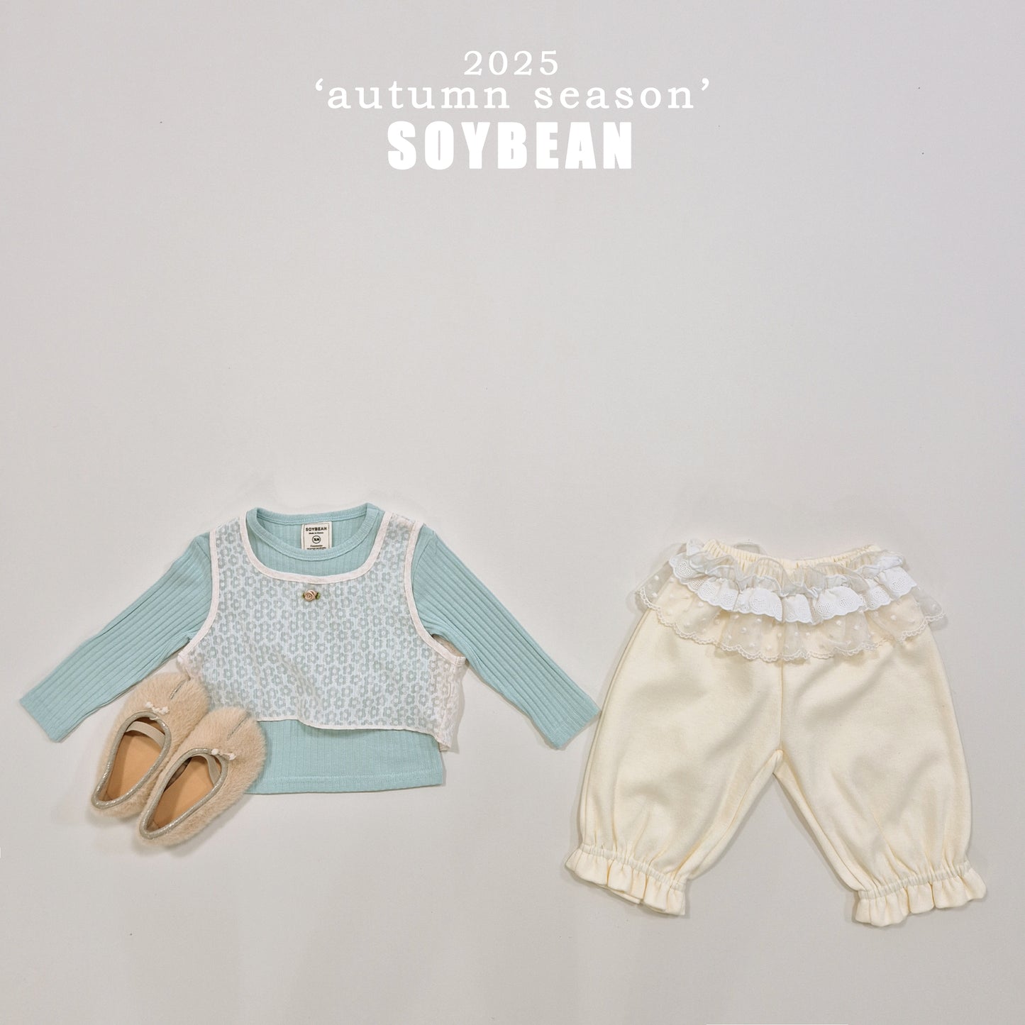 (Pre-order) Soybean Kids - Flower Lace Bustier 플라워뷔스티에 (2 Colors)