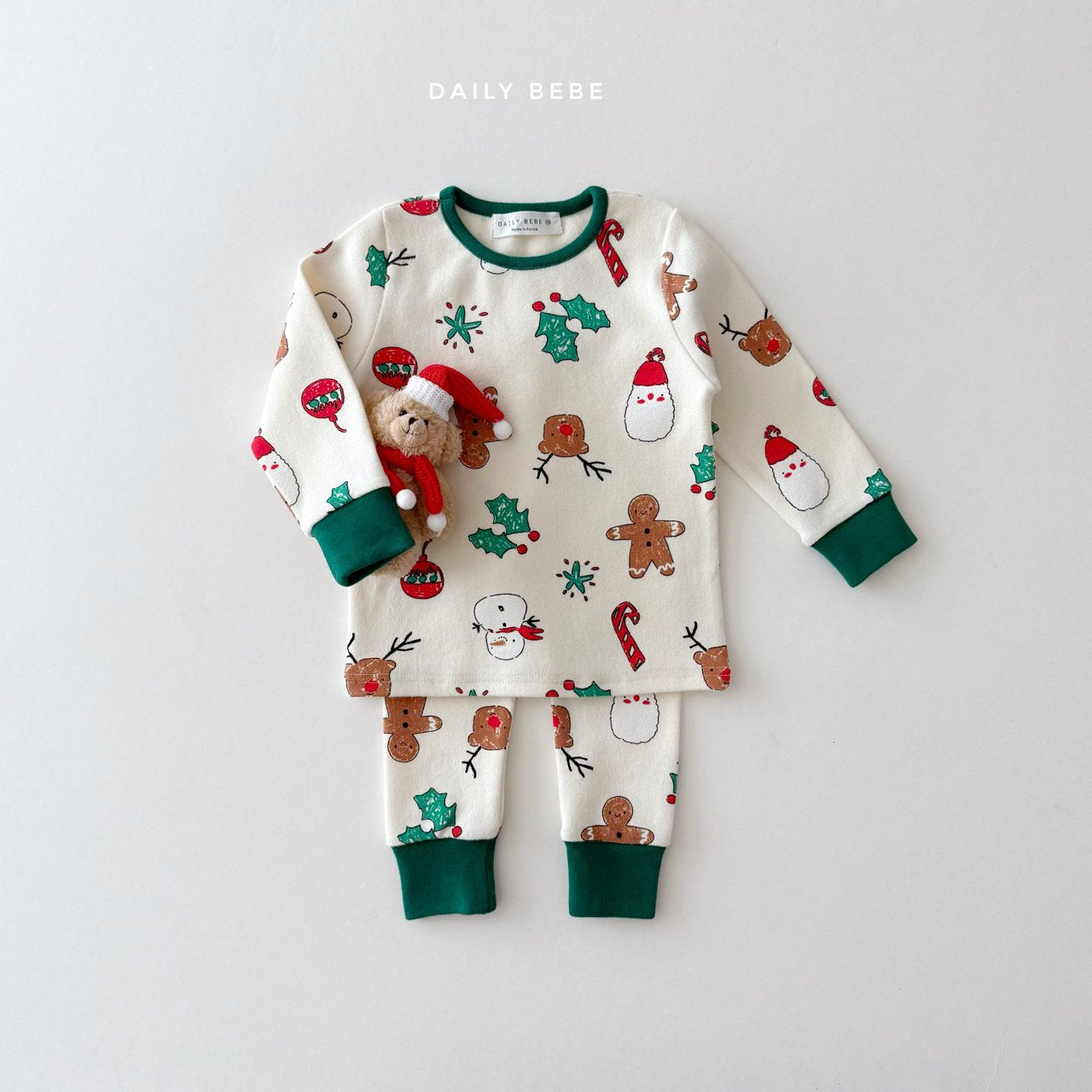 (Pre-order) Daily Bebe - Kids’ Rudolph Holiday Pajama Set 루돌프 실내복 (2 Colors)