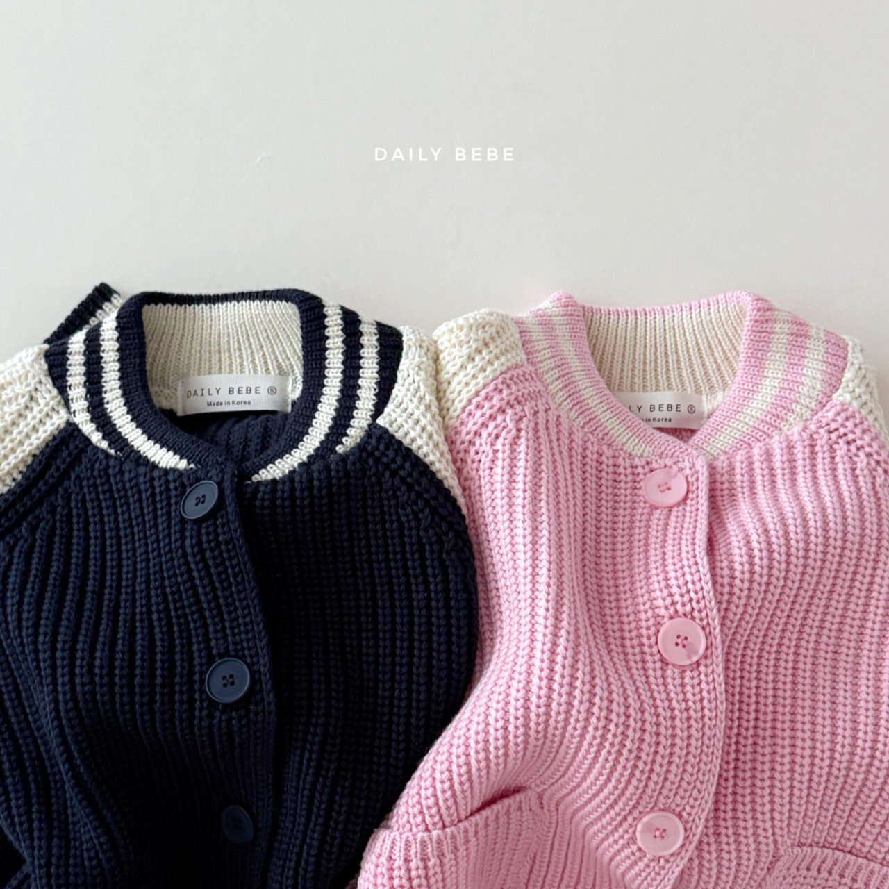 (Pre-order) Daily Bebe - Kids' Varsity Cardigan 바시티 가디건 (2 Colors)