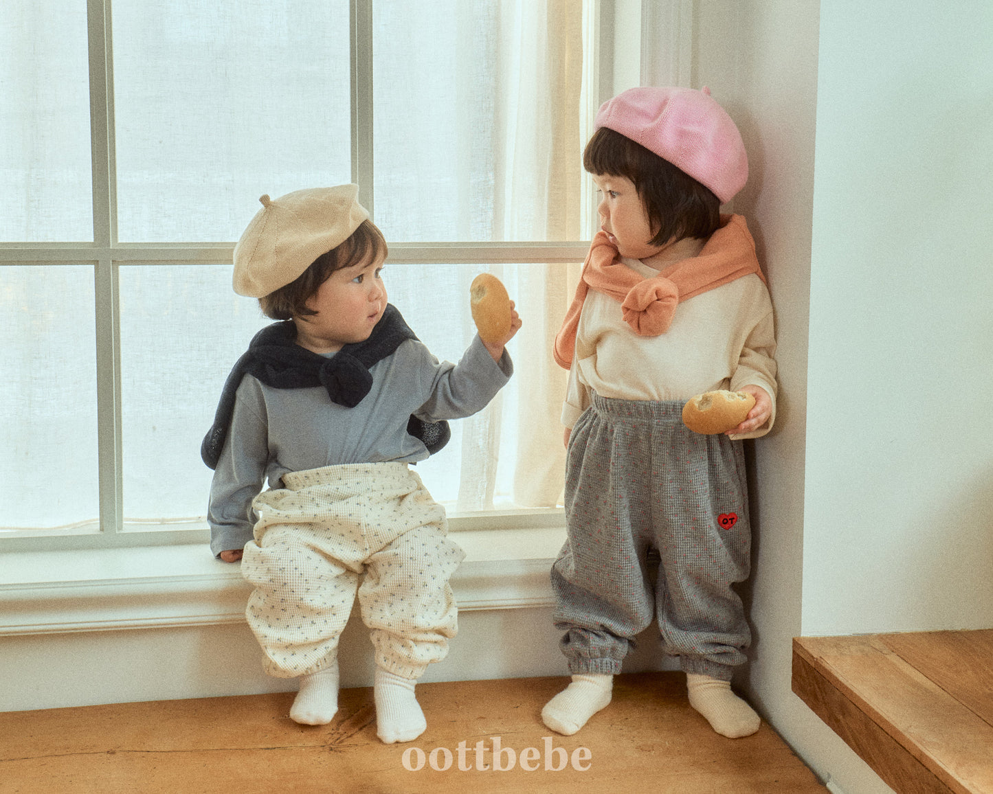 (Pre-order) OOTTBEBE - Melody Gojengi Pants 멜로디고쟁이팬츠 (4 Colors)
