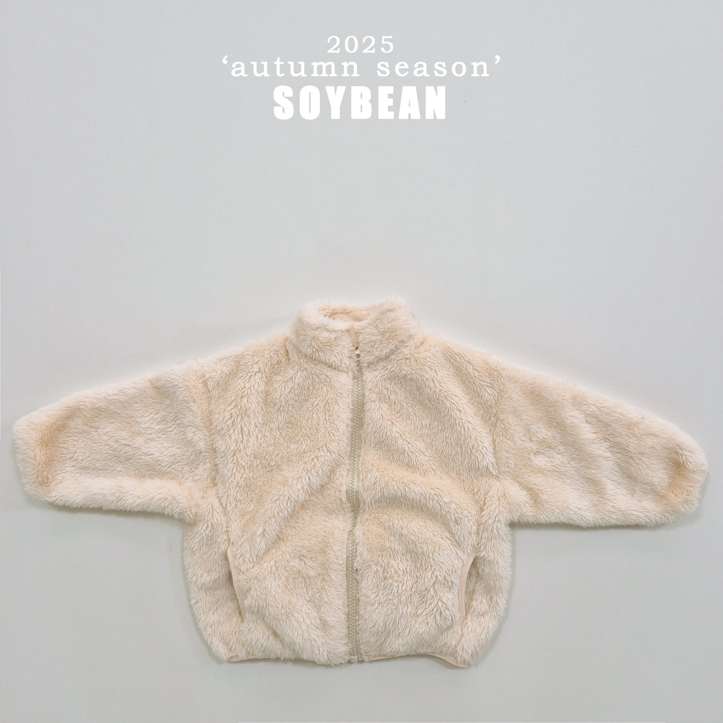 (Pre-order) Soybean Kids - Cotton Candy Fleece Zip-Up 솜사탕후리스 (6 Colors)