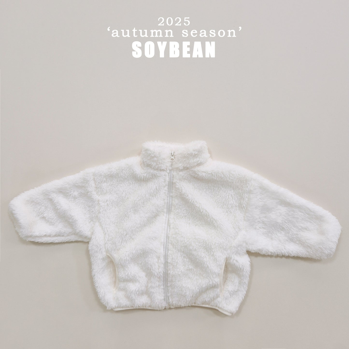 (Pre-order) Soybean Kids - Cotton Candy Fleece Zip-Up 솜사탕후리스 (6 Colors)