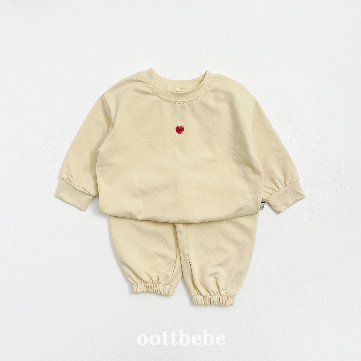 (Pre-order) OOTTBEBE - Petit Modal Top & Bottom Set (Stretch Terry) 쁘띠모달상하복(쮸리스판) (4 Colors)