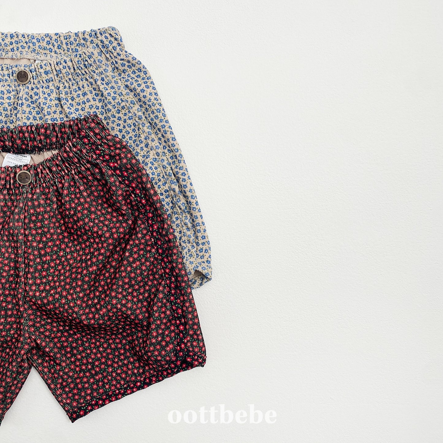 (Pre-order) OOTTBEBE - Bloom Pants (6/10 Length) 블룸팬츠(6부) (2 Colors)