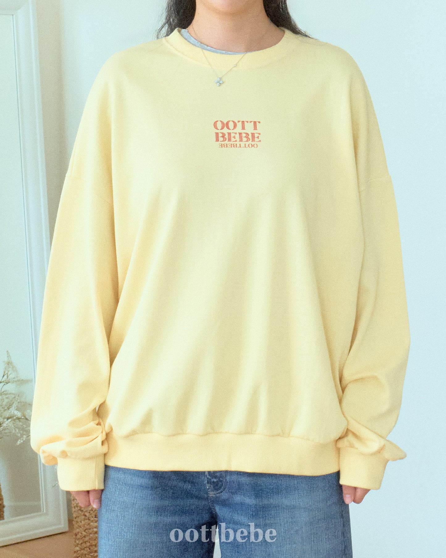 (Pre-order) OOTTBEBE - Mom's OOTT Sweatshirt 오뜨베베맨투맨 (성인) (4 Colors)