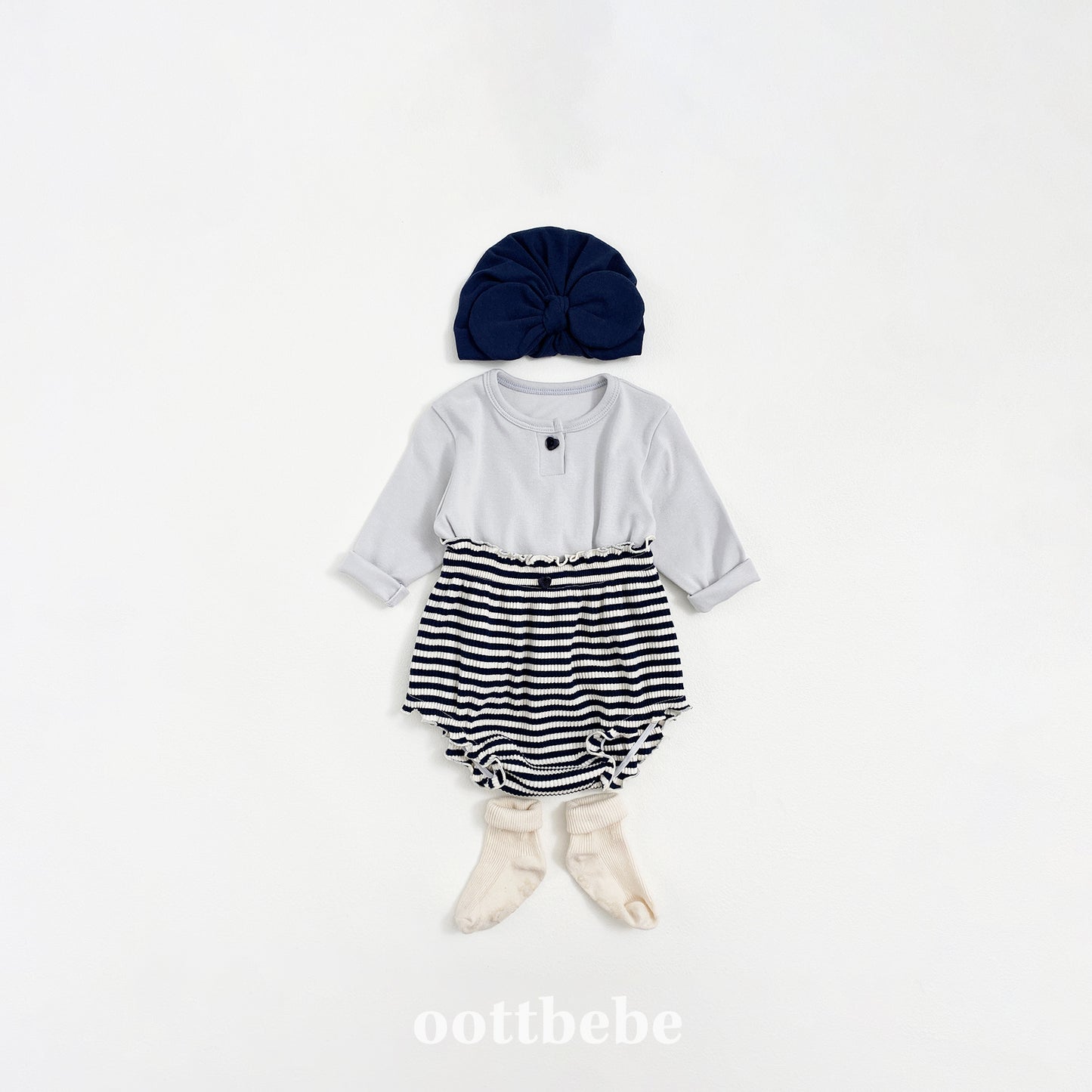 (Pre-order) OOTTBEBE - Papillon Bloomer Set 빠삐용블루머Set (2 Colors)