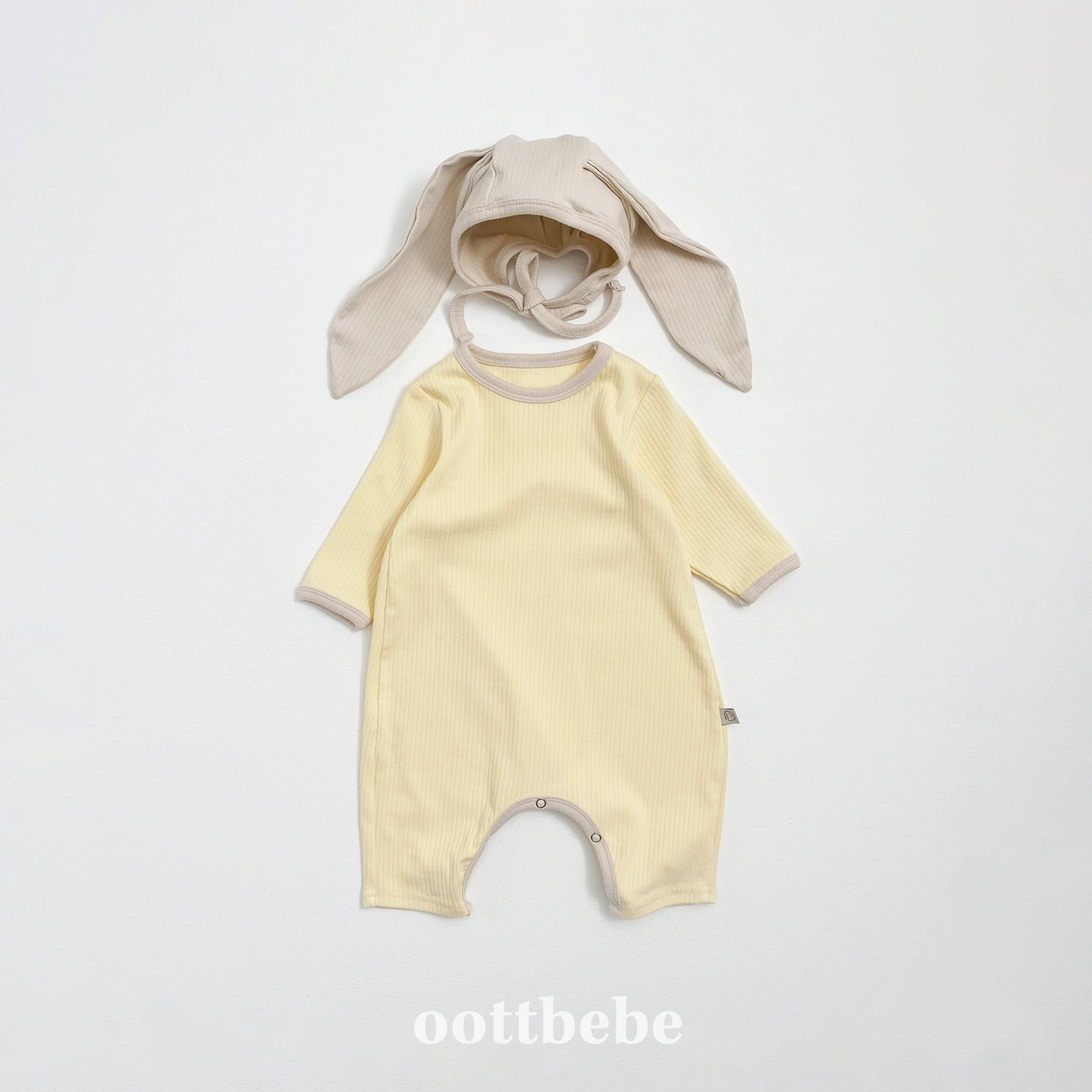 (Pre-order) OOTTBEBE - Buttercream Full Bodysuit Set (with Bonnet) 버터크림전신슈트 Set (보넷포함) (3 Colors)