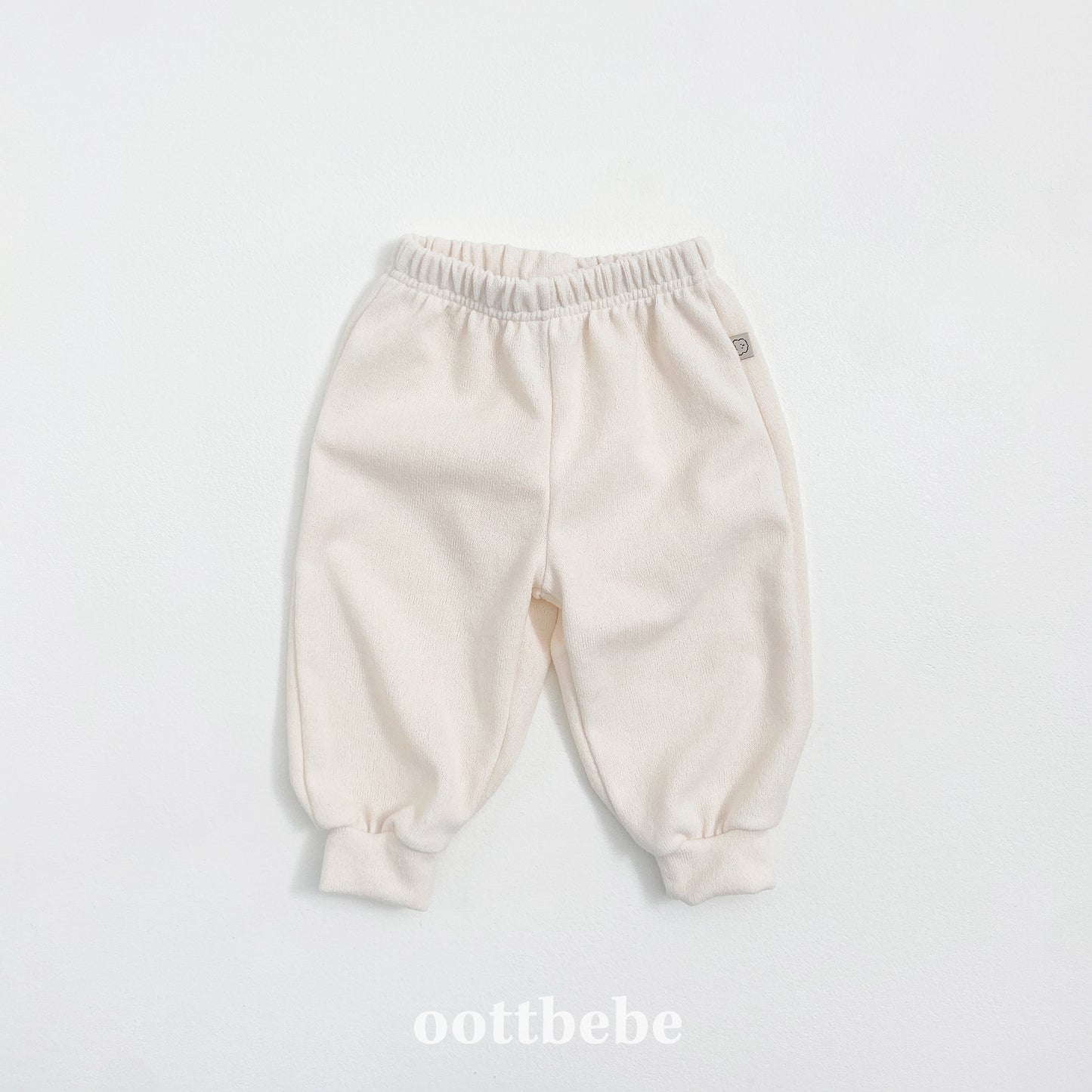 (Pre-order) OOTTBEBE - Knit Jogger Pants 니트조거팬츠 (4 Colors)