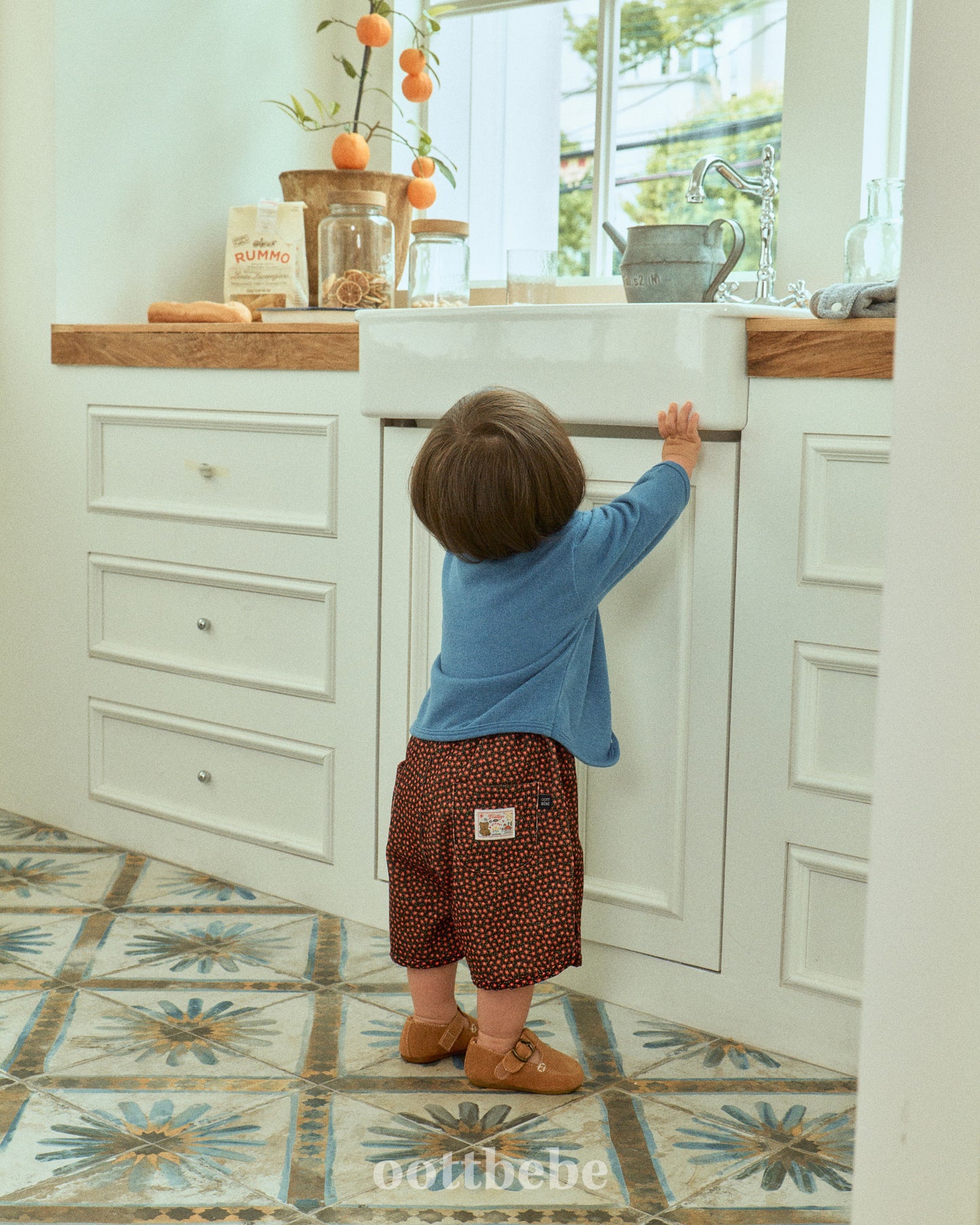 (Pre-order) OOTTBEBE - Bloom Pants (6/10 Length) 블룸팬츠(6부) (2 Colors)