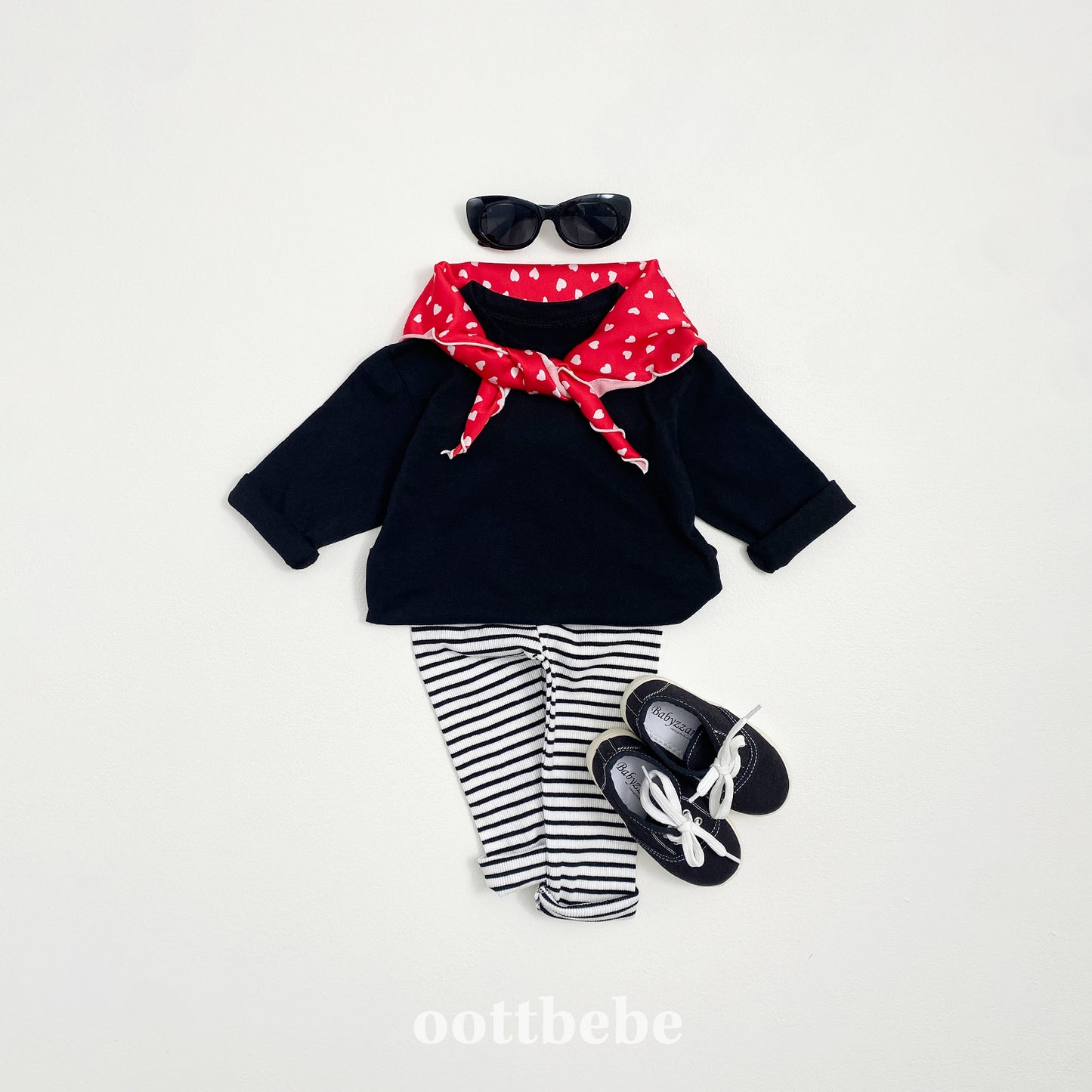 (Pre-order) OOTTBEBE - Simple Leggings 3-Piece Set 심플레깅스 1+1+1(3종세트) (2 Colors)