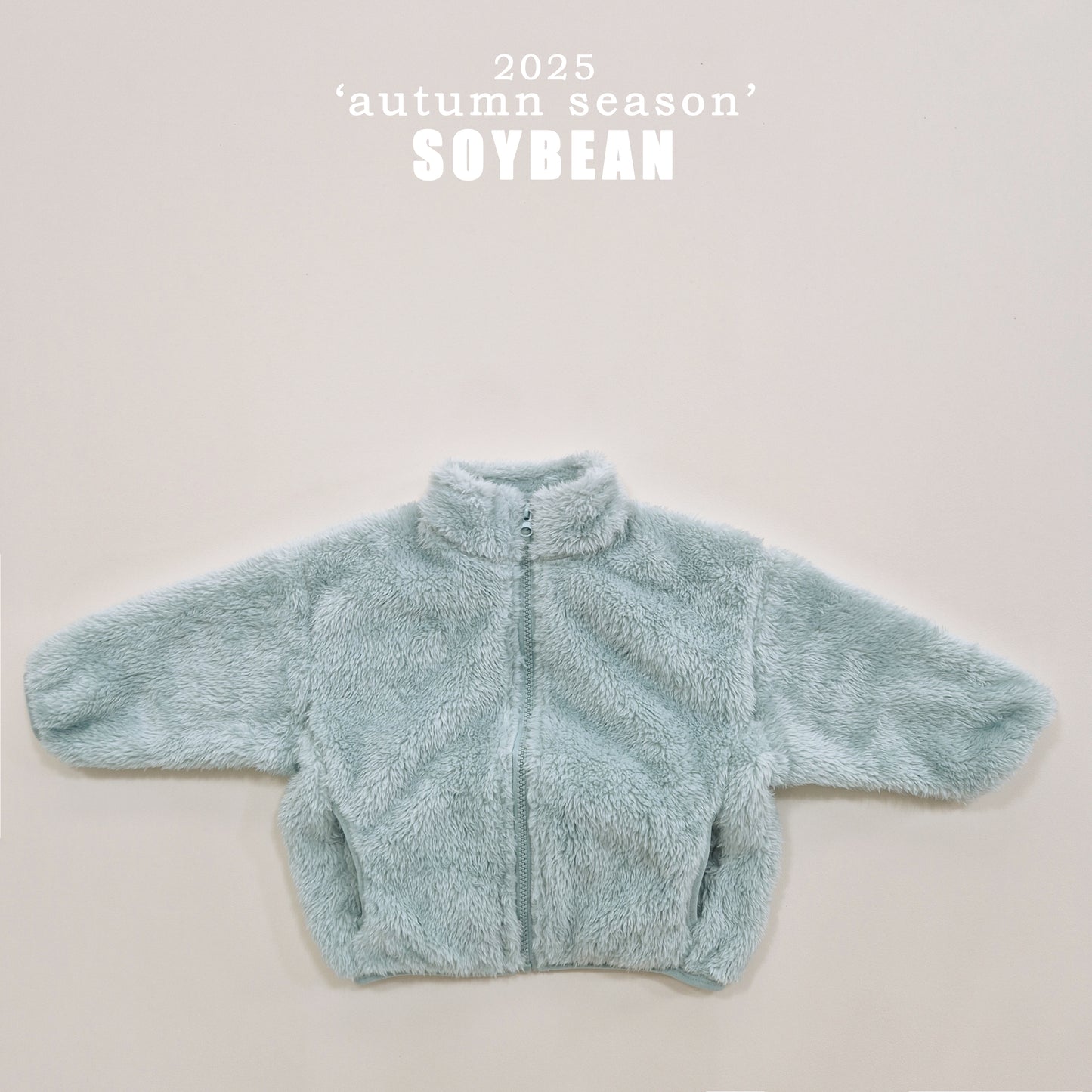 (Pre-order) Soybean Kids - Cotton Candy Fleece Zip-Up 솜사탕후리스 (6 Colors)