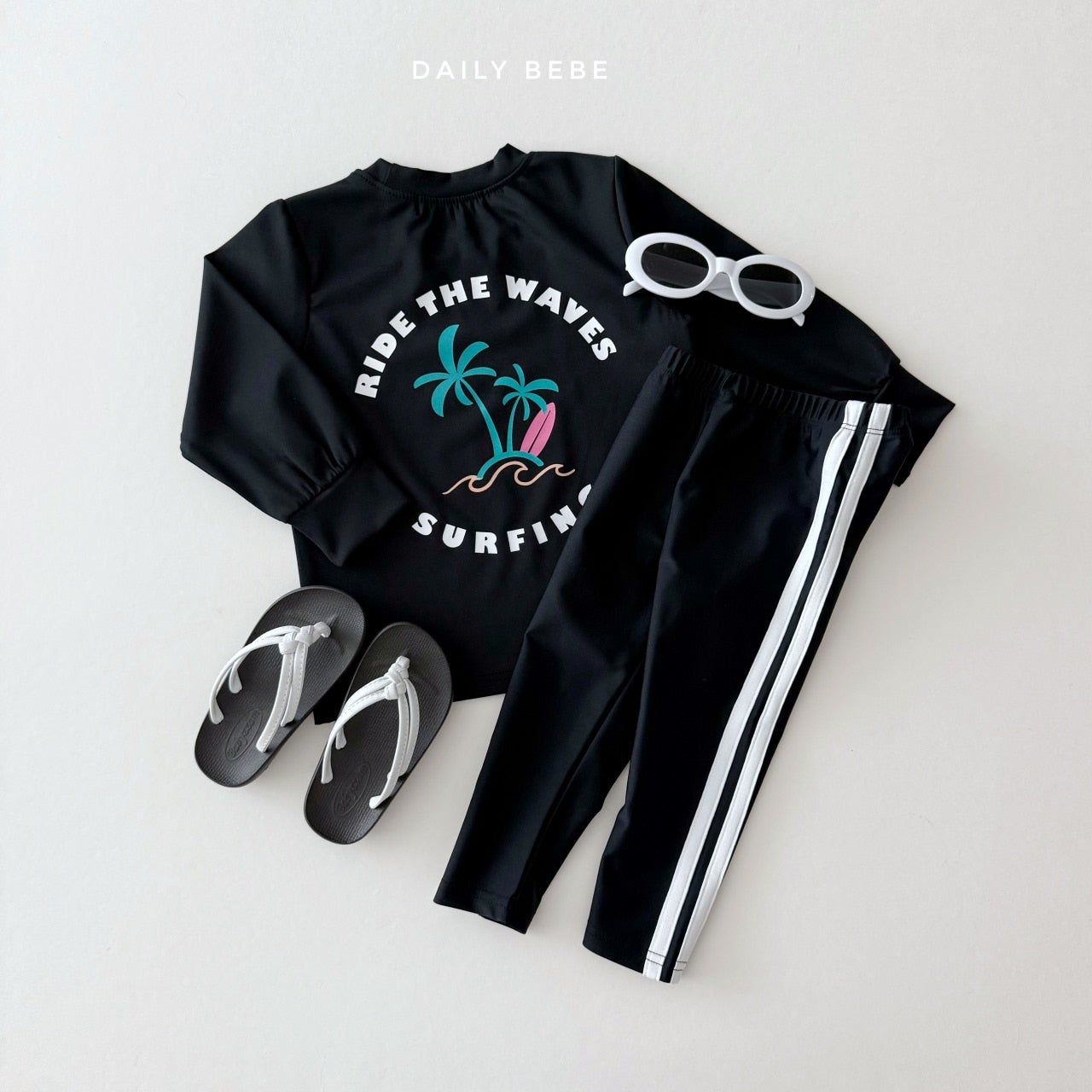 (Pre-order) Daily Bebe - Kids’ Loose Fit Water Tee 루즈핏 워터T (2 Colors)
