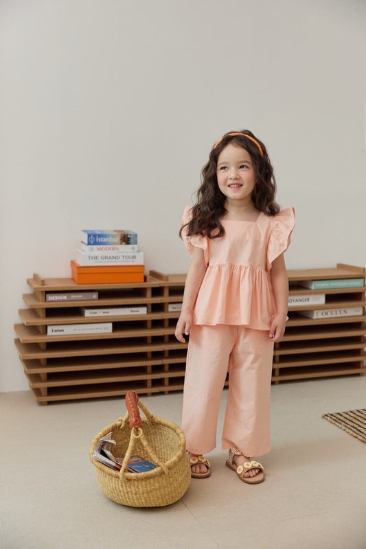 (In Stock) Daily Bebe - Kids’ Wing Top & Bottom Set 날개 셋업