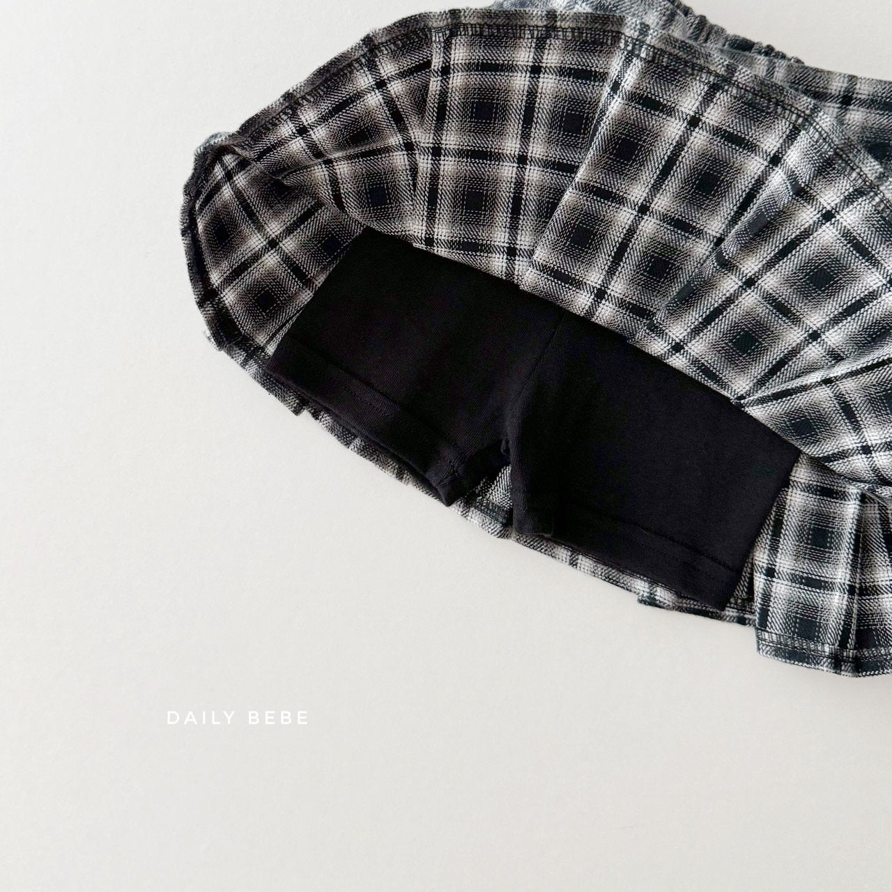 (Pre-order) Daily Bebe - Kids' Check School Skirts 체크 스쿨 스커트 (2 Colors)