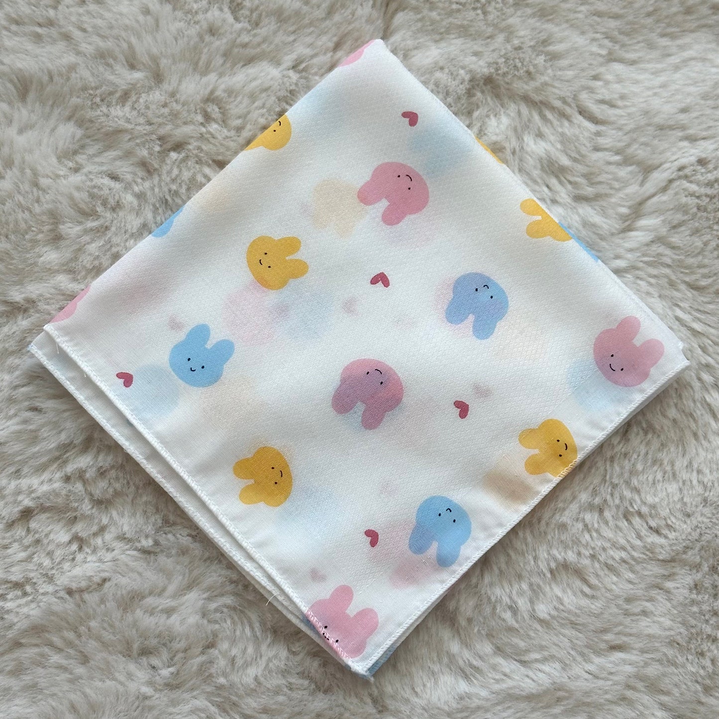 (Baby Boom) Bamboo Baby Gauze & Embossed Hankie Set / Baby Burp Cloth Set (10p)