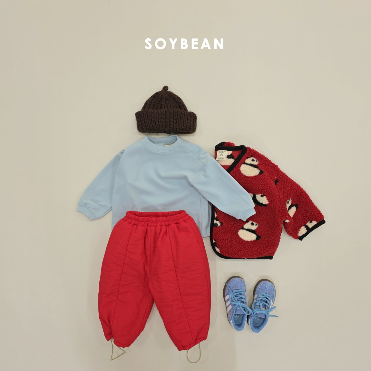 (Pre-order) Soybean Kids Winter - Soft Padded Fleece-Lined Pants 소프트패딩팬츠 (3 Colors)