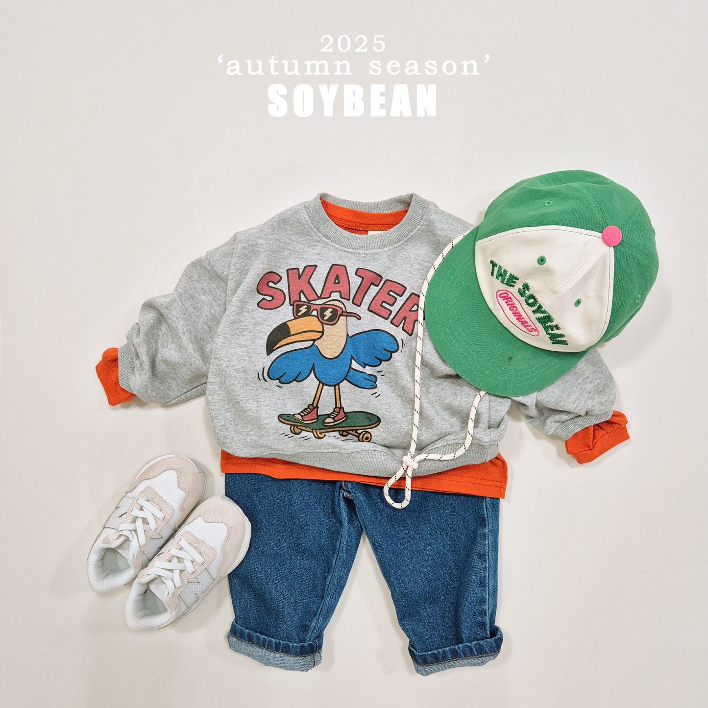 (Pre-order) Soybean Kids - Cotton Sugar Boxy Tee 코튼슈가박스티 (10 Colors)