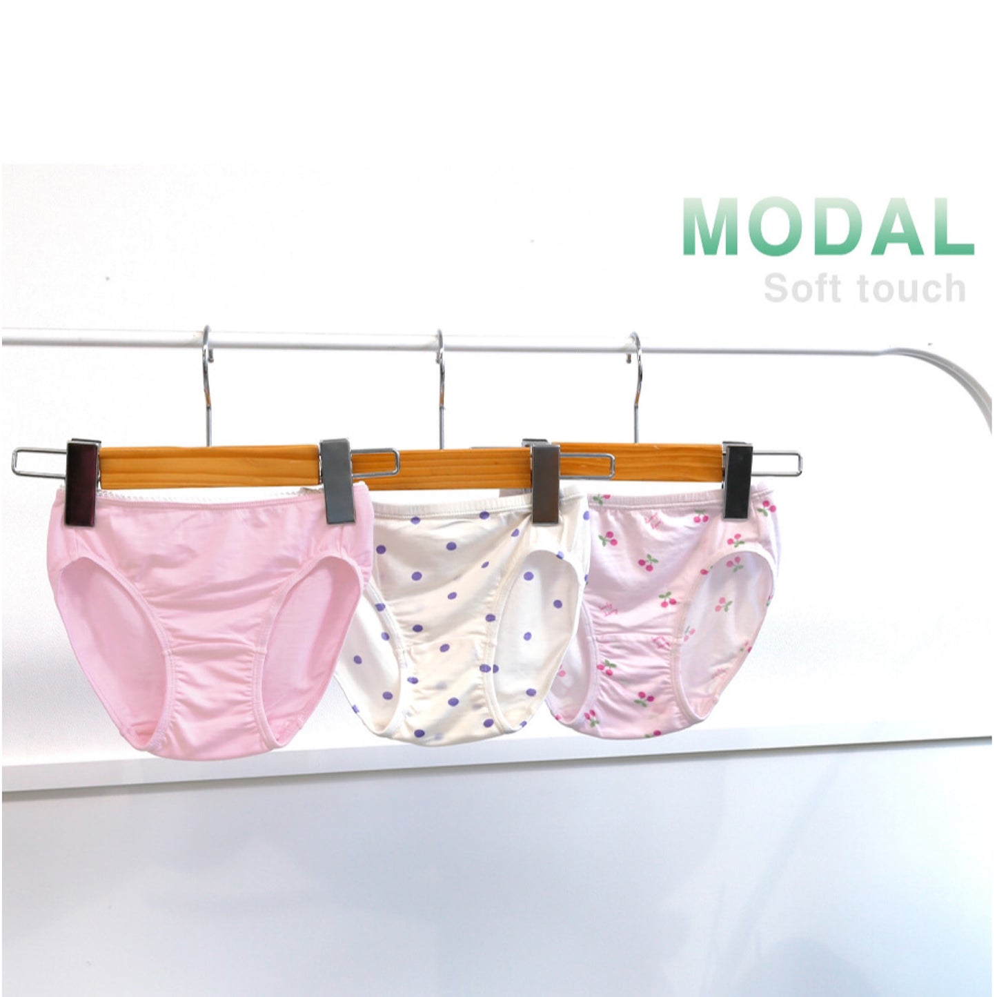(MayKids) Lovely Tencel Modal Girls’ Underwear (3-pack)
