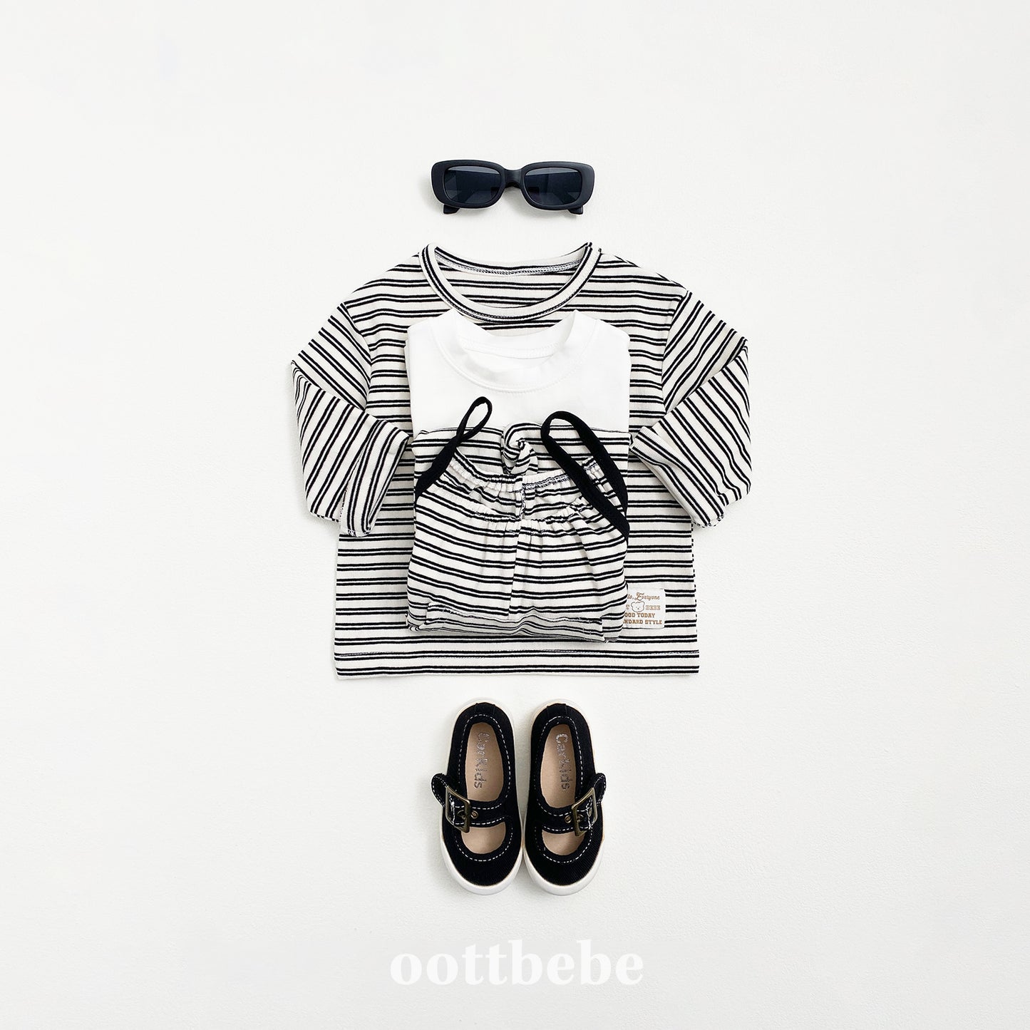 (Pre-order) OOTTBEBE - Oreo 1+1 Kids T-Shirt Set 오레오 1+1 티셔츠 (3 Colors)