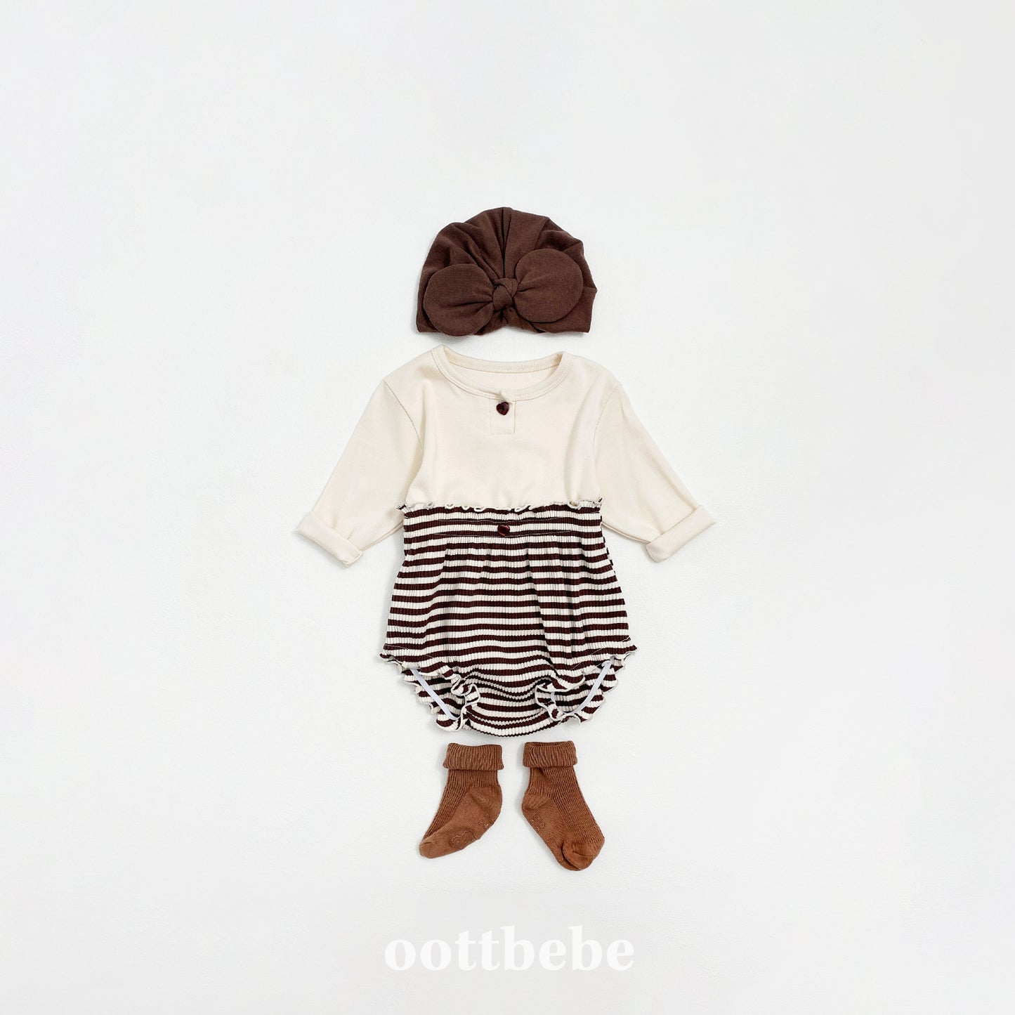 (Pre-order) OOTTBEBE - Papillon Bloomer Set 빠삐용블루머Set (2 Colors)
