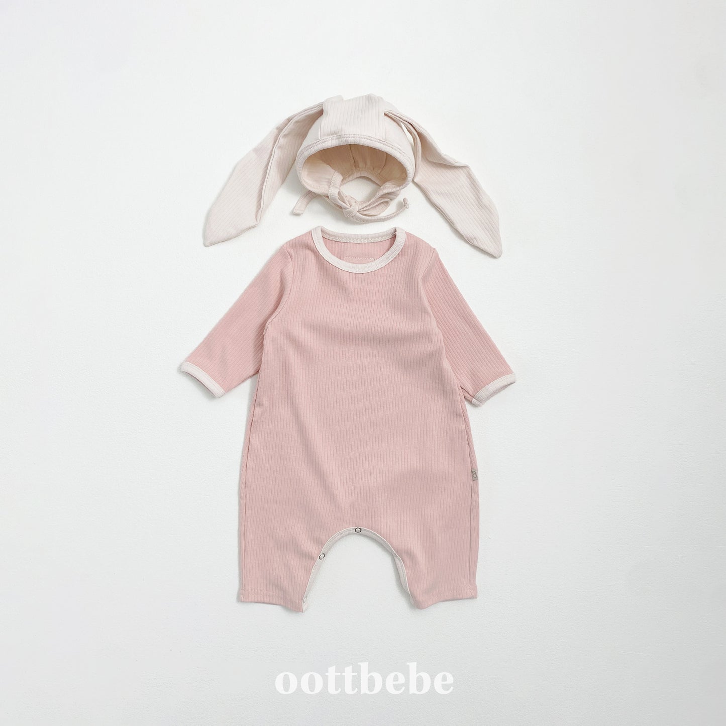 (Pre-order) OOTTBEBE - Buttercream Full Bodysuit Set (with Bonnet) 버터크림전신슈트 Set (보넷포함) (3 Colors)