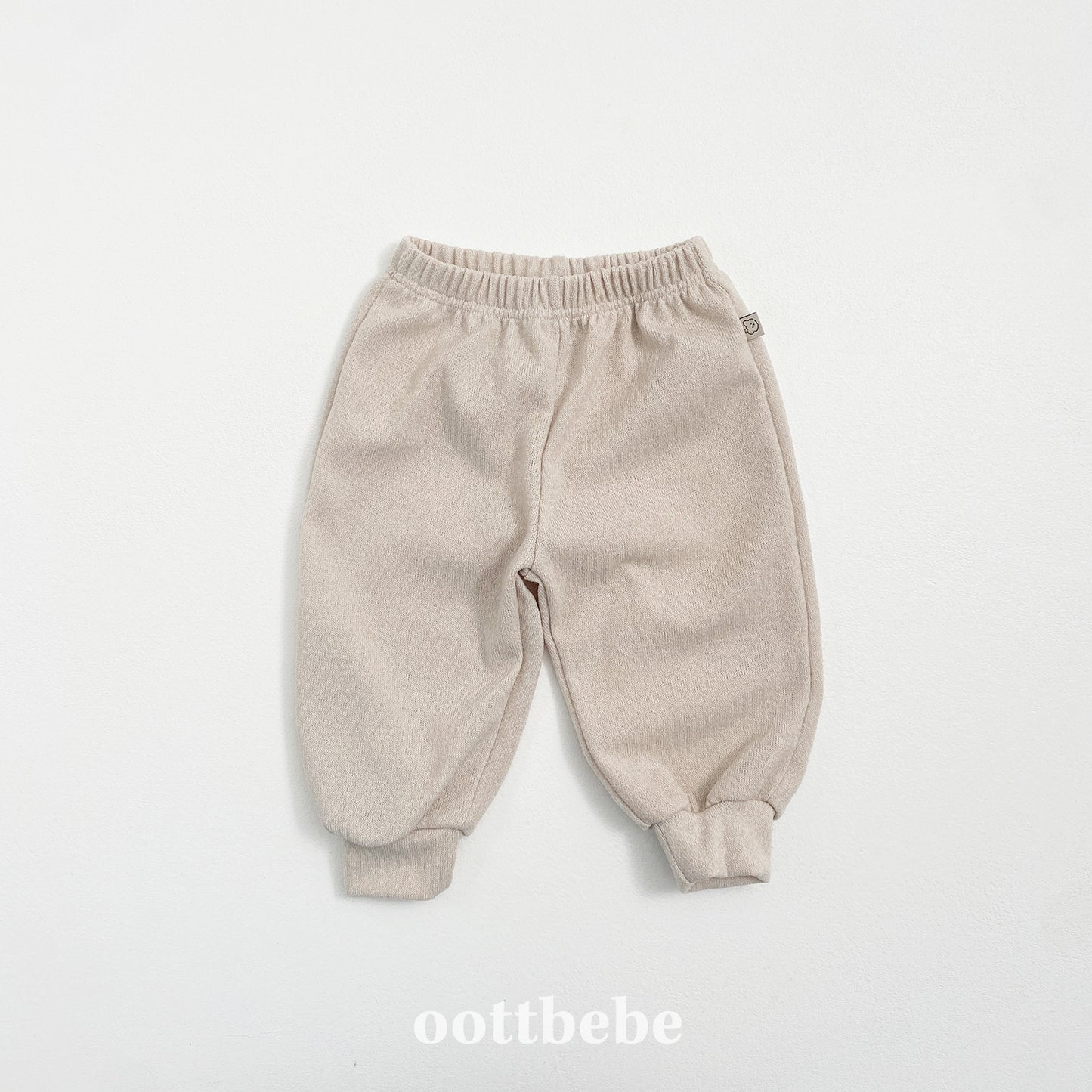 (Pre-order) OOTTBEBE - Knit Jogger Pants 니트조거팬츠 (4 Colors)