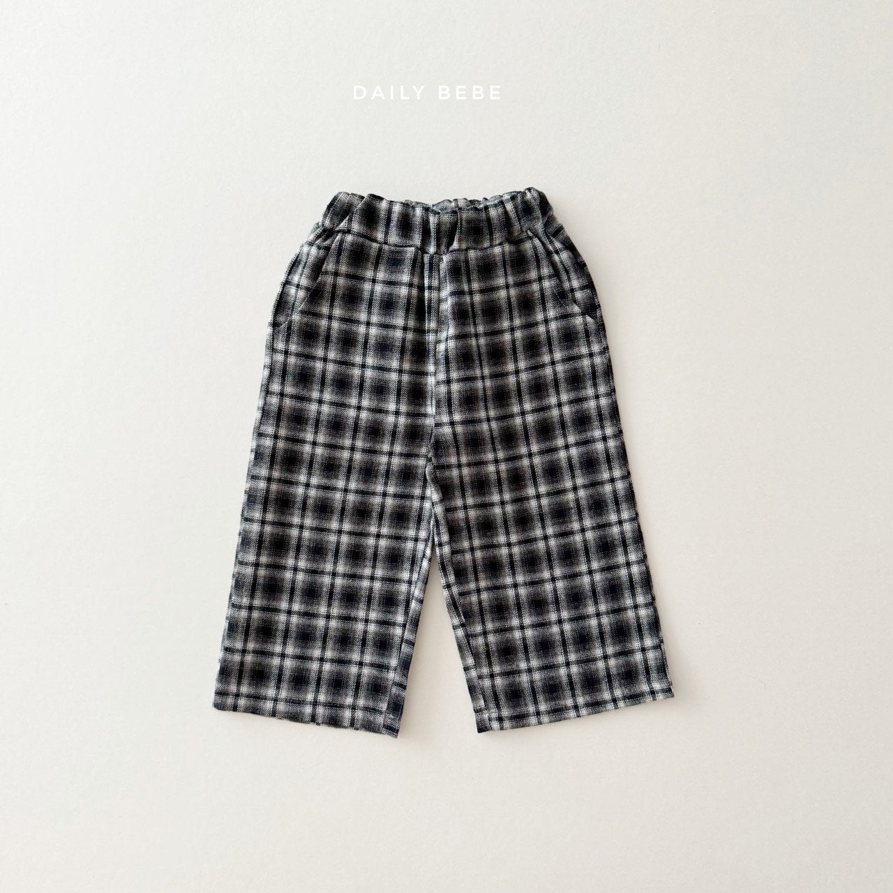 (Pre-order) Daily Bebe - Kids' Check School Pants 체크 스쿨 팬츠 (2 Colors)