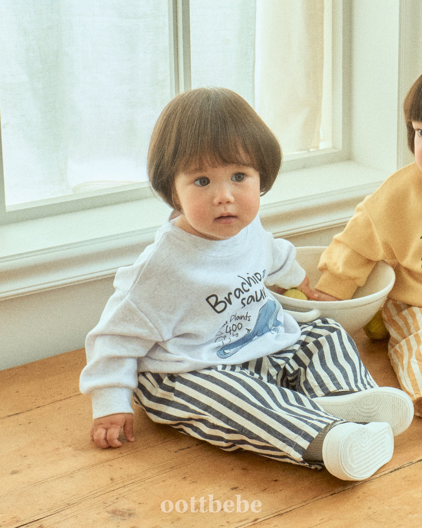 (Pre-order) OOTTBEBE - Dino Sweatshirt 공룡맨투맨 (3 Colors)