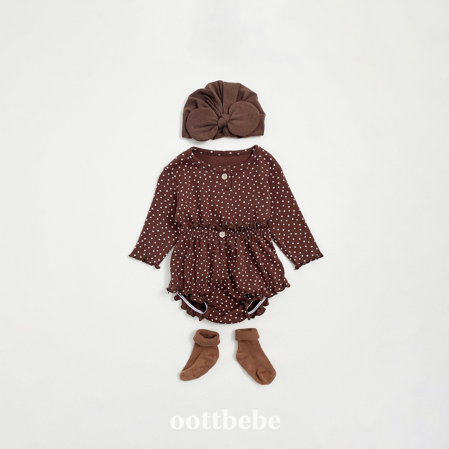 (Pre-order) OOTTBEBE - Star Candy Bloomer Set 별사탕블루머Set (2 Colors)