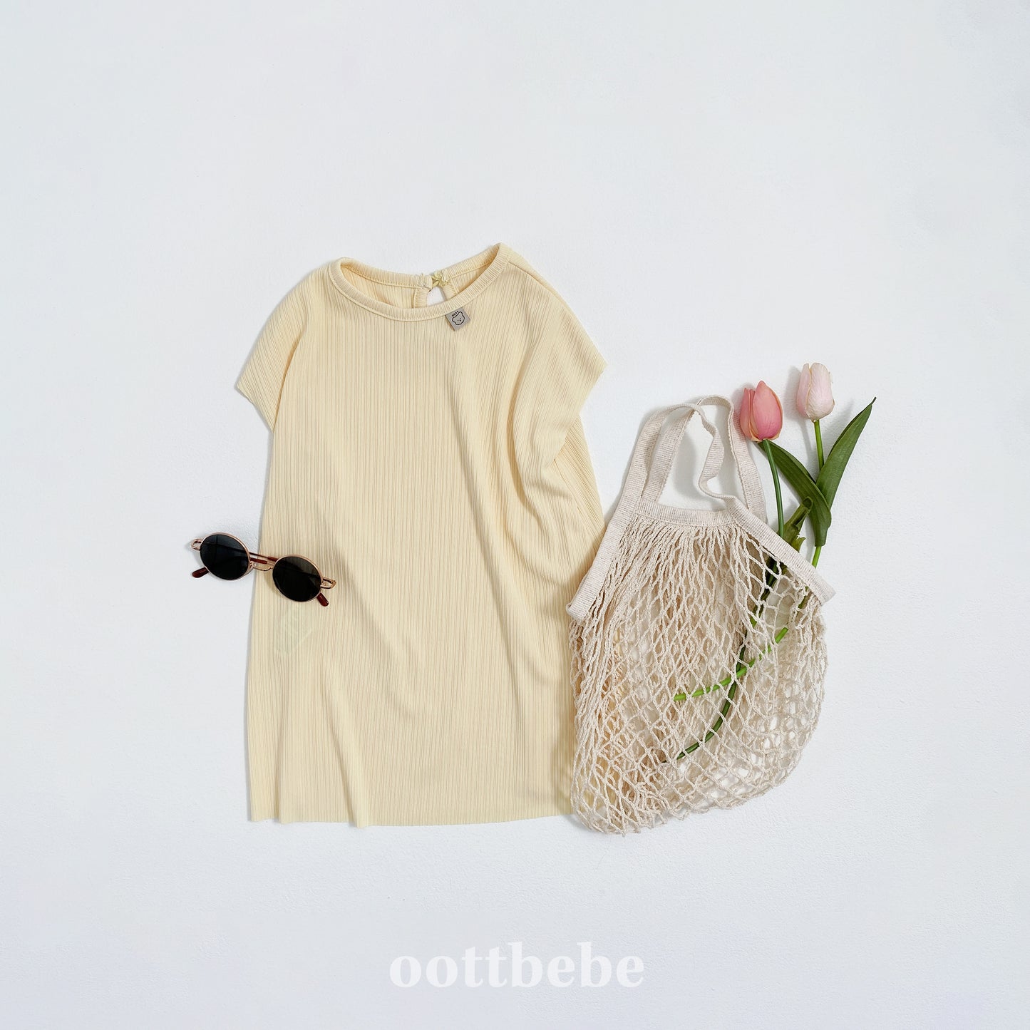 (Pre-order) OOTTBEBE - Bali Pleats Dress 발리플리츠원피스 (4 Colors)