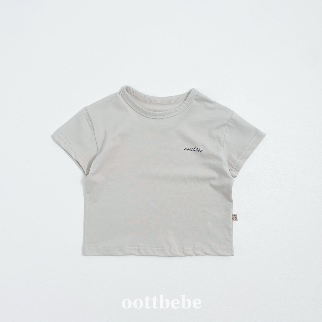 (Pre-order) OOTTBEBE - Supima Cotton T-Shirt 수피마티셔츠 키즈 (5 Colors)