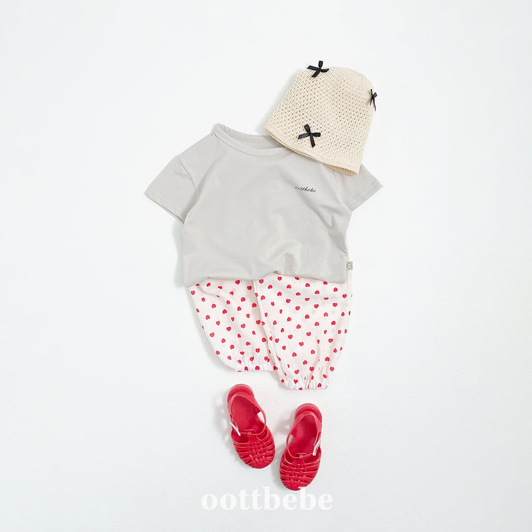 (Pre-order) OOTTBEBE - Supima Cotton T-Shirt 수피마티셔츠 키즈 (5 Colors)