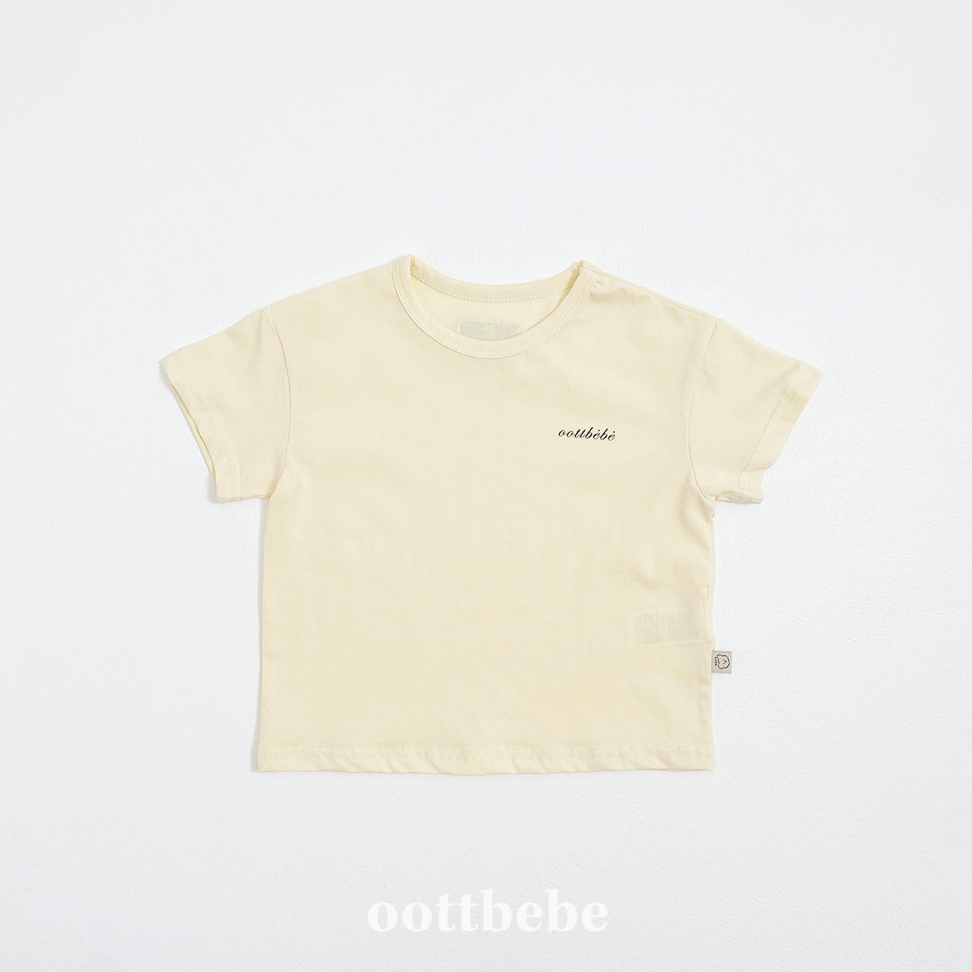 (Pre-order) OOTTBEBE - Supima Cotton T-Shirt 수피마티셔츠 키즈 (5 Colors)