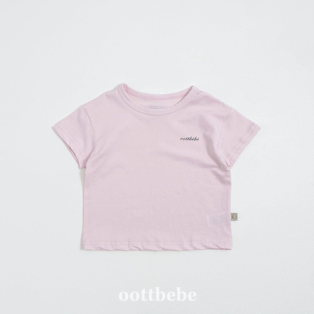 (Pre-order) OOTTBEBE - Supima Cotton T-Shirt 수피마티셔츠 키즈 (5 Colors)