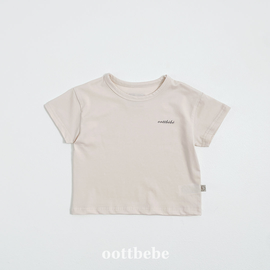 (Pre-order) OOTTBEBE - Supima Cotton T-Shirt 수피마티셔츠 키즈 (5 Colors)