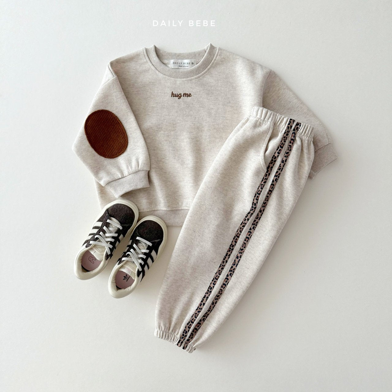 (Pre-order) Daily Bebe - Kids' Leopard Tape Jogger Pants 호피테잎 조거팬츠 (2 Colors)