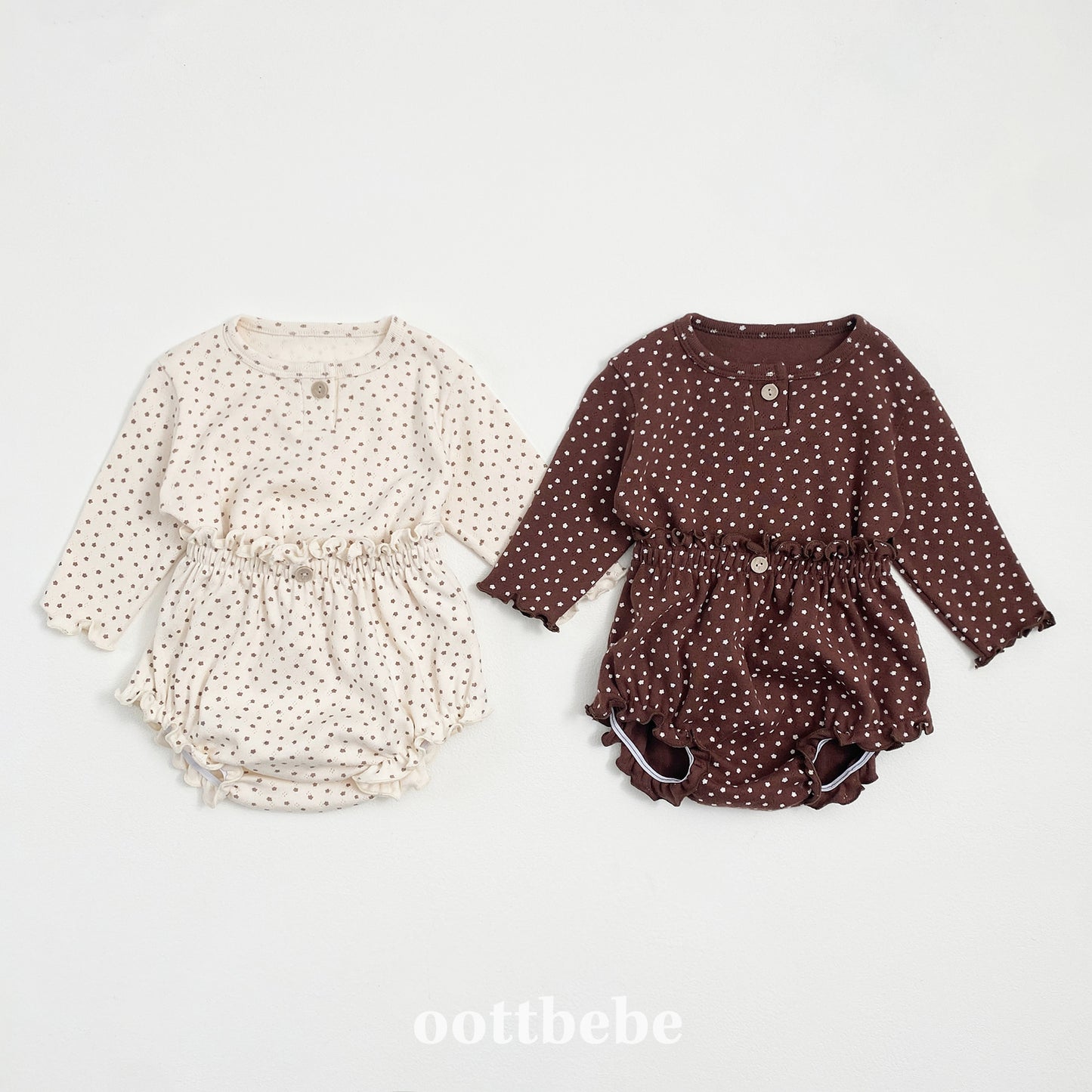 (Pre-order) OOTTBEBE - Star Candy Bloomer Set 별사탕블루머Set (2 Colors)