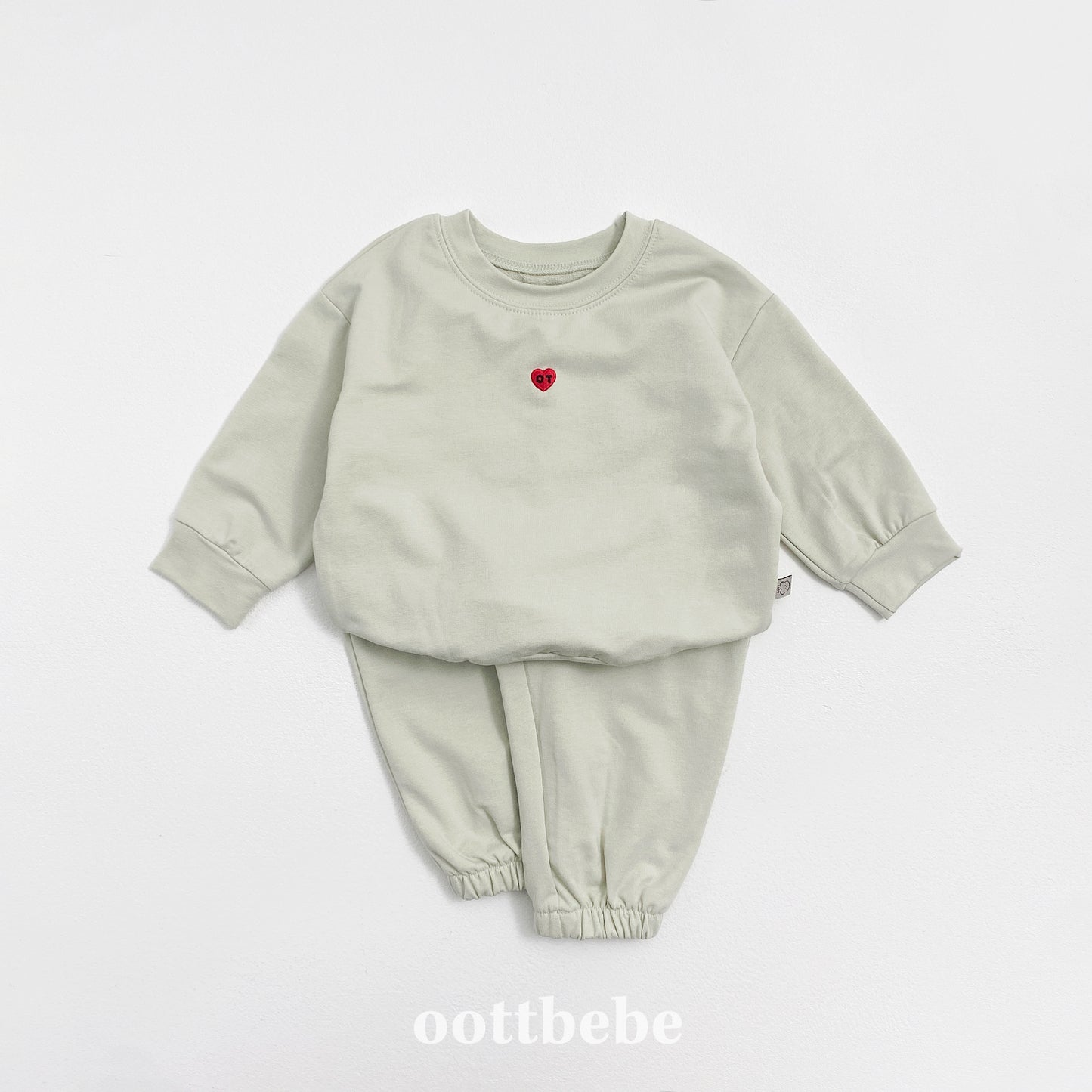 (Pre-order) OOTTBEBE - Petit Modal Top & Bottom Set (Stretch Terry) 쁘띠모달상하복(쮸리스판) (4 Colors)