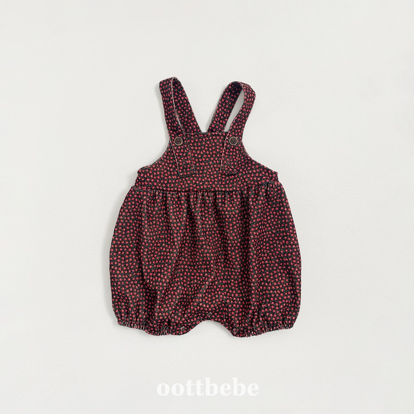 (Pre-order) OOTTBEBE - Bloom Suspender Suit 블룸멜빵슈트 (2 Colors)
