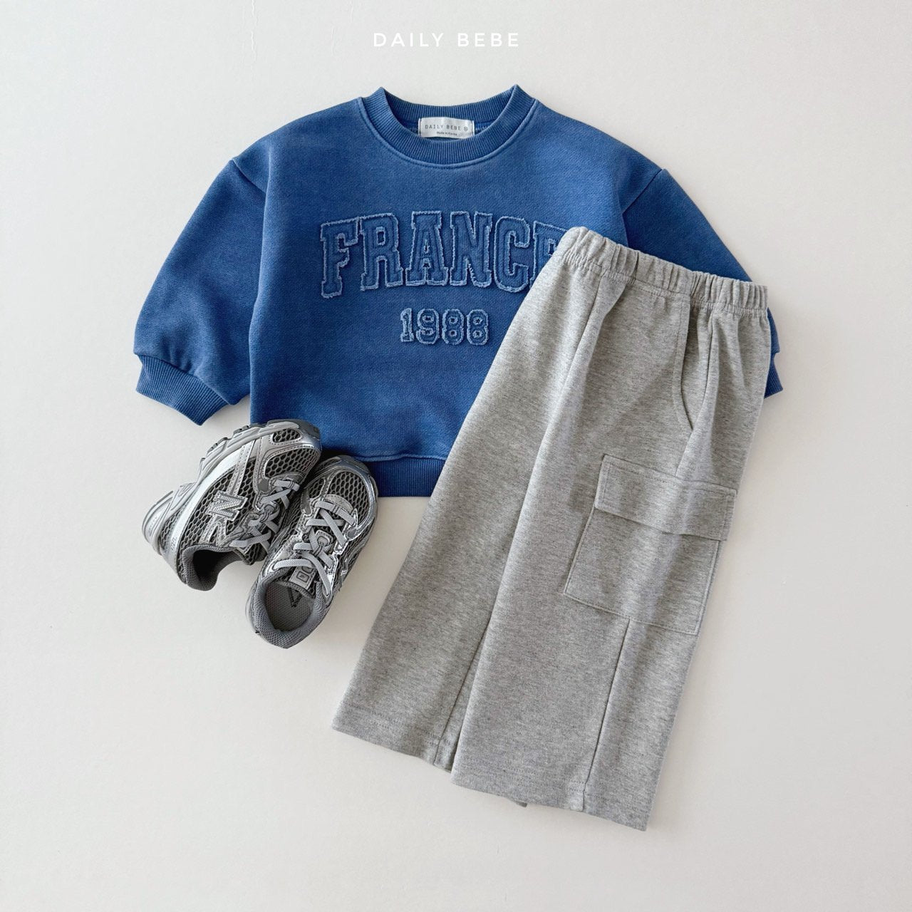 (Pre-order) Daily Bebe - Kids' France Sweatshirt 프랑스 맨투맨 (3 Colors)