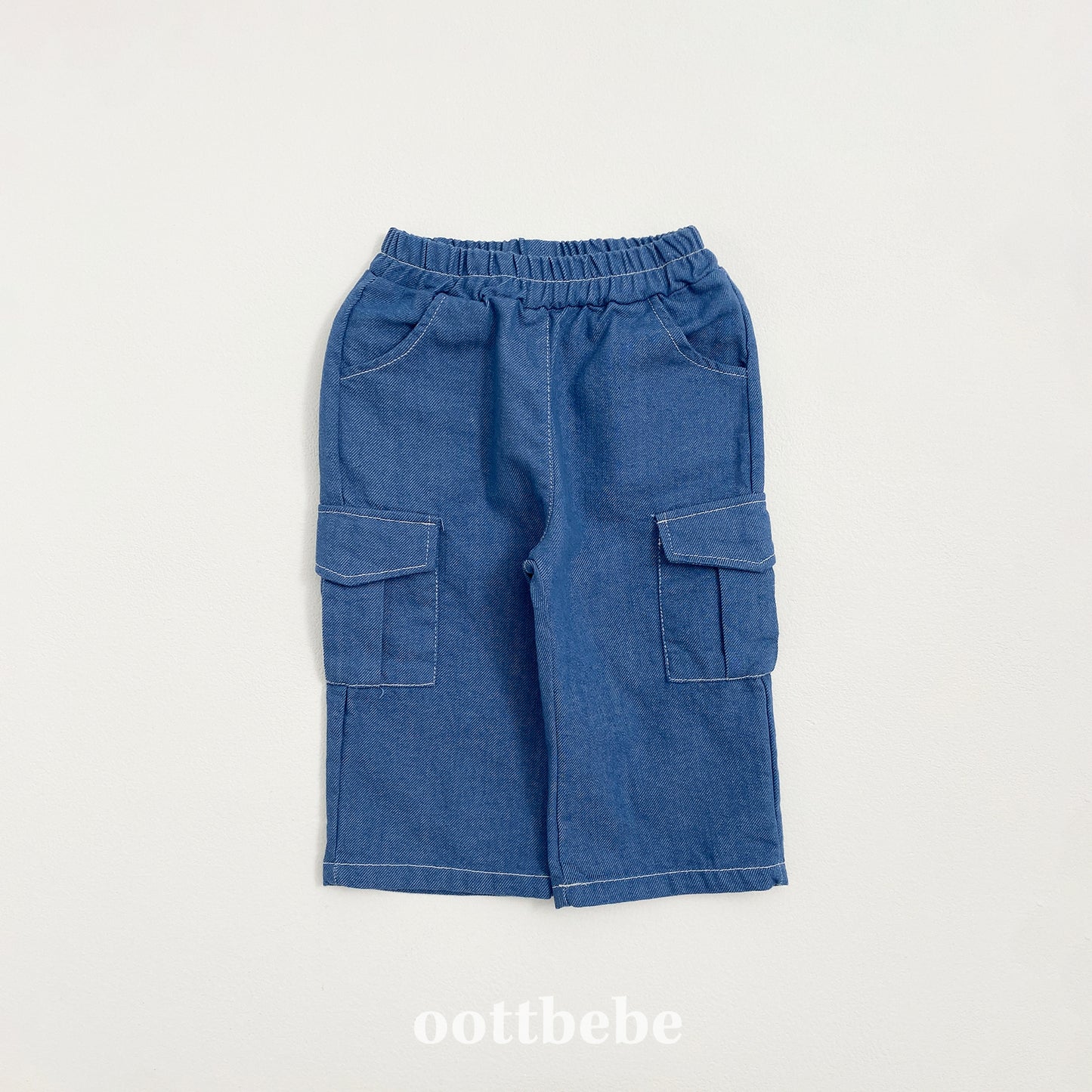 (Pre-order) OOTTBEBE - Stitch Cargo Pants 스티치카고팬츠 (2 Colors)