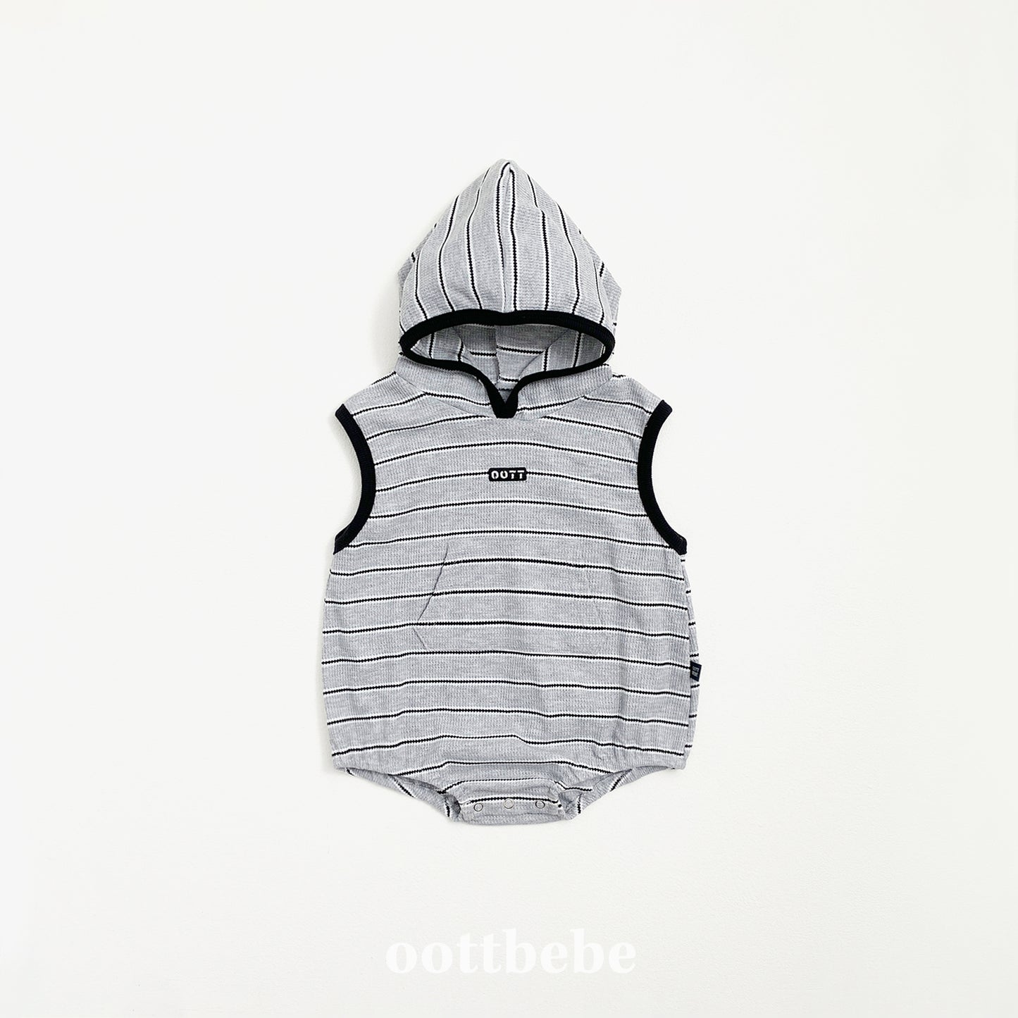 (Pre-order) OOTTBEBE - Urban Stripe Hooded Suit 어반스트라이프후드슈트 (2 Colors)